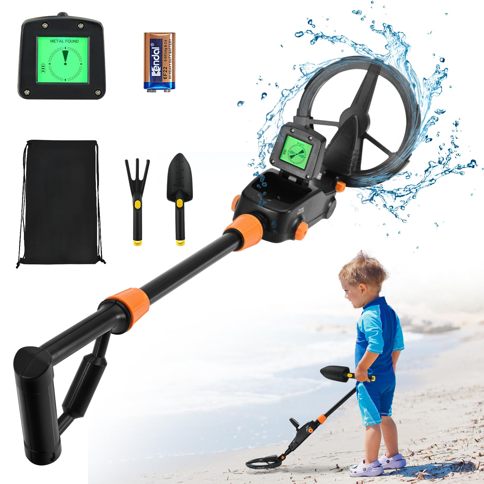 Metal Detector Bambini Portatile con Display LCD