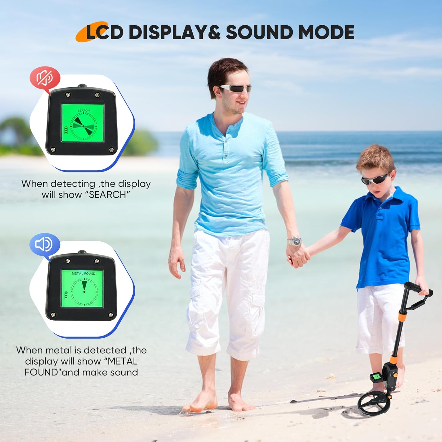 Metal Detector Bambini Portatile con Display LCD - immagine 3