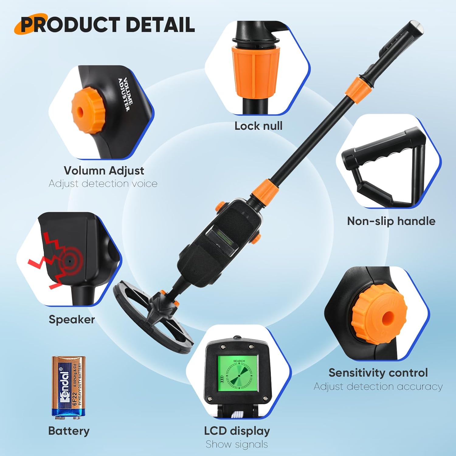 Metal Detector Bambini Portatile con Display LCD - immagine 5