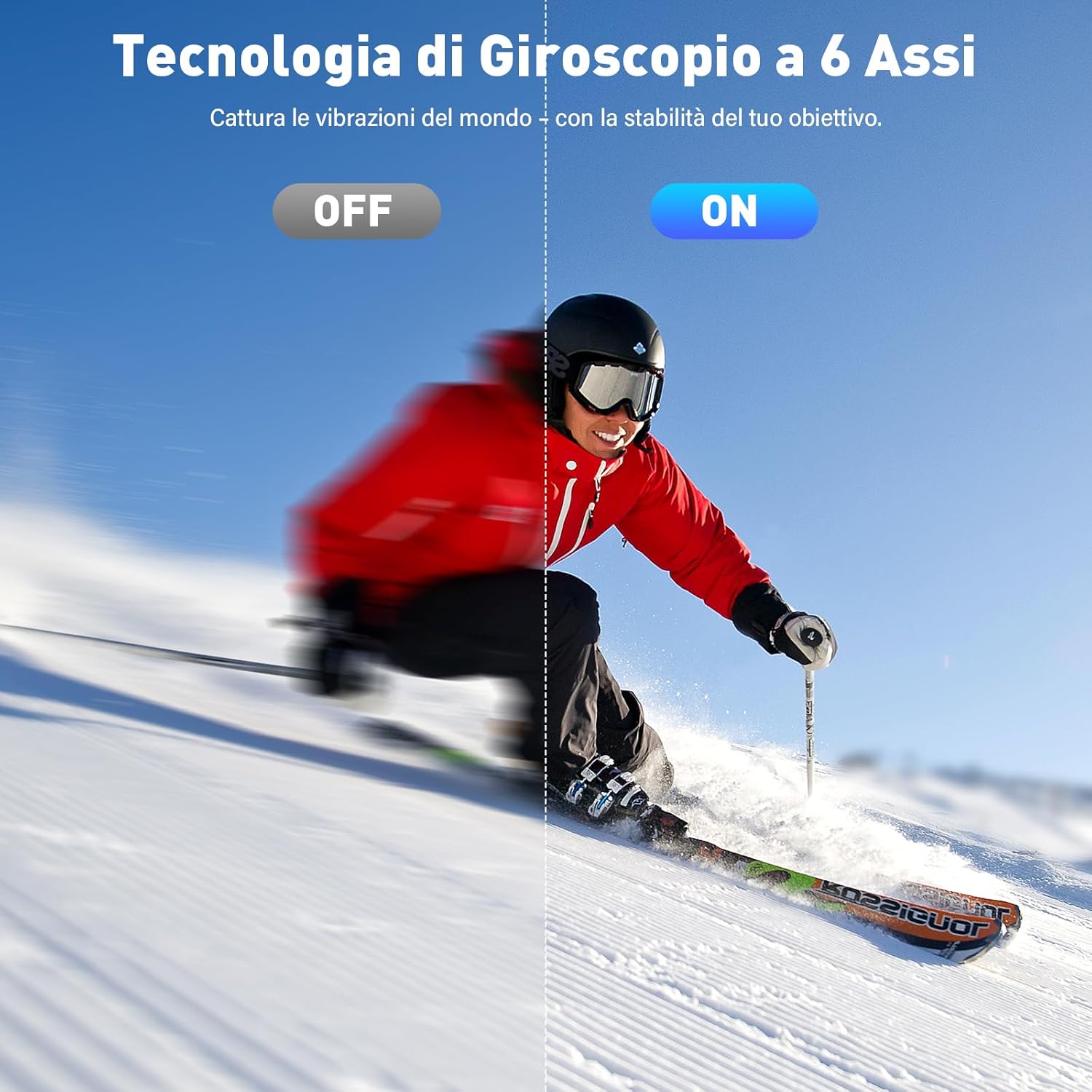 Action Cam 5K/4K 50MP Dual Screen con Stabilizzatore EIS - immagine 4