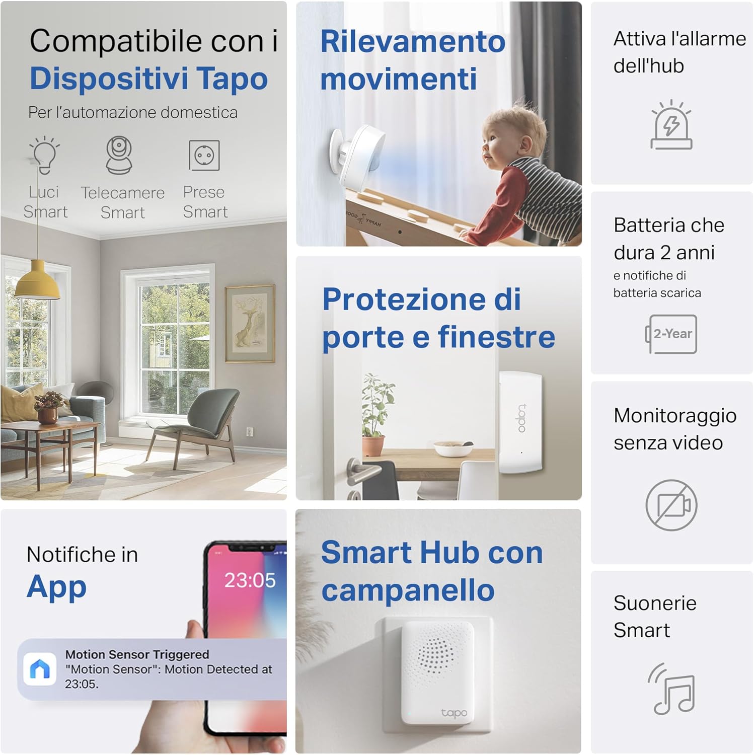 Tapo T30 KIT - Sistema di Allarme Casa Senza Fili - immagine 2