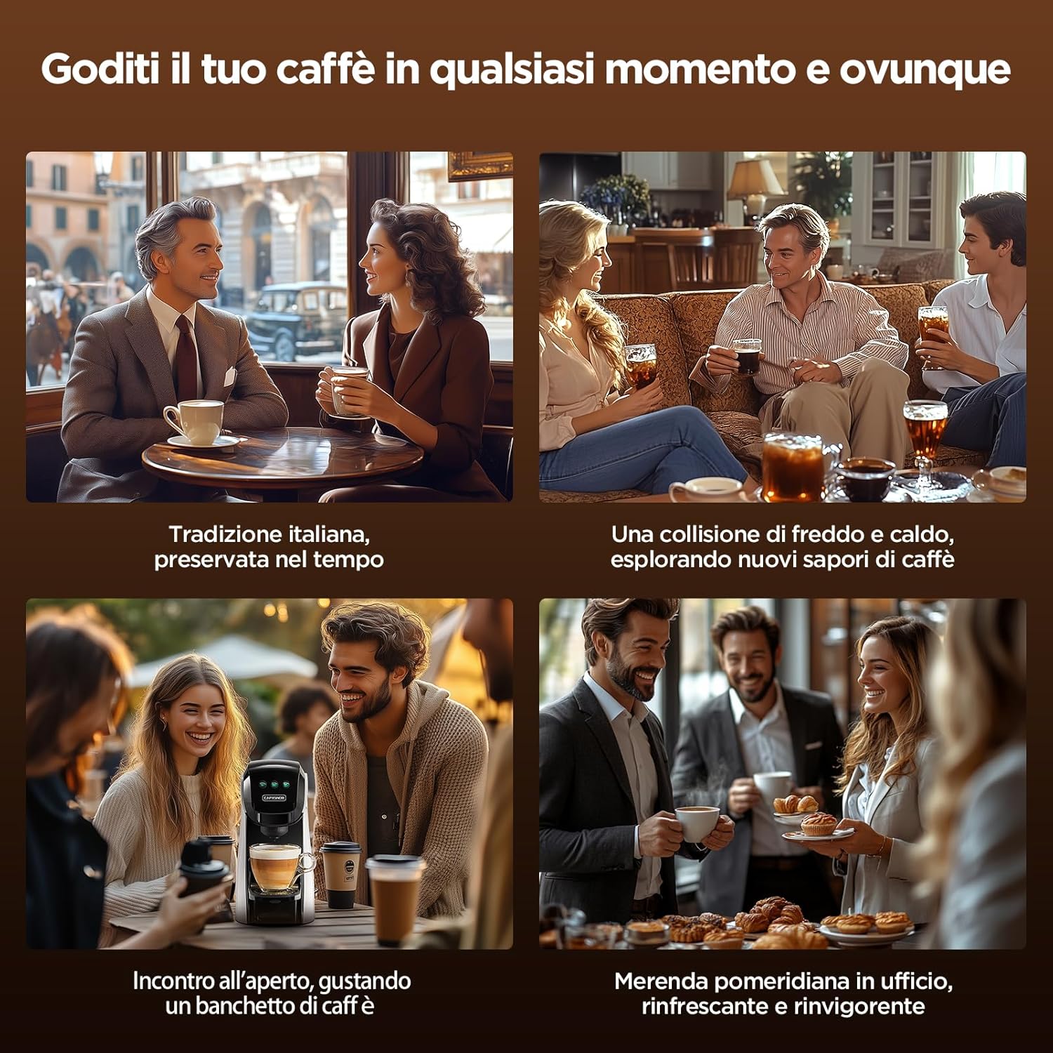 Warriors1 Macchina Caffè Capsule 4-in-1 20 bars - immagine 4