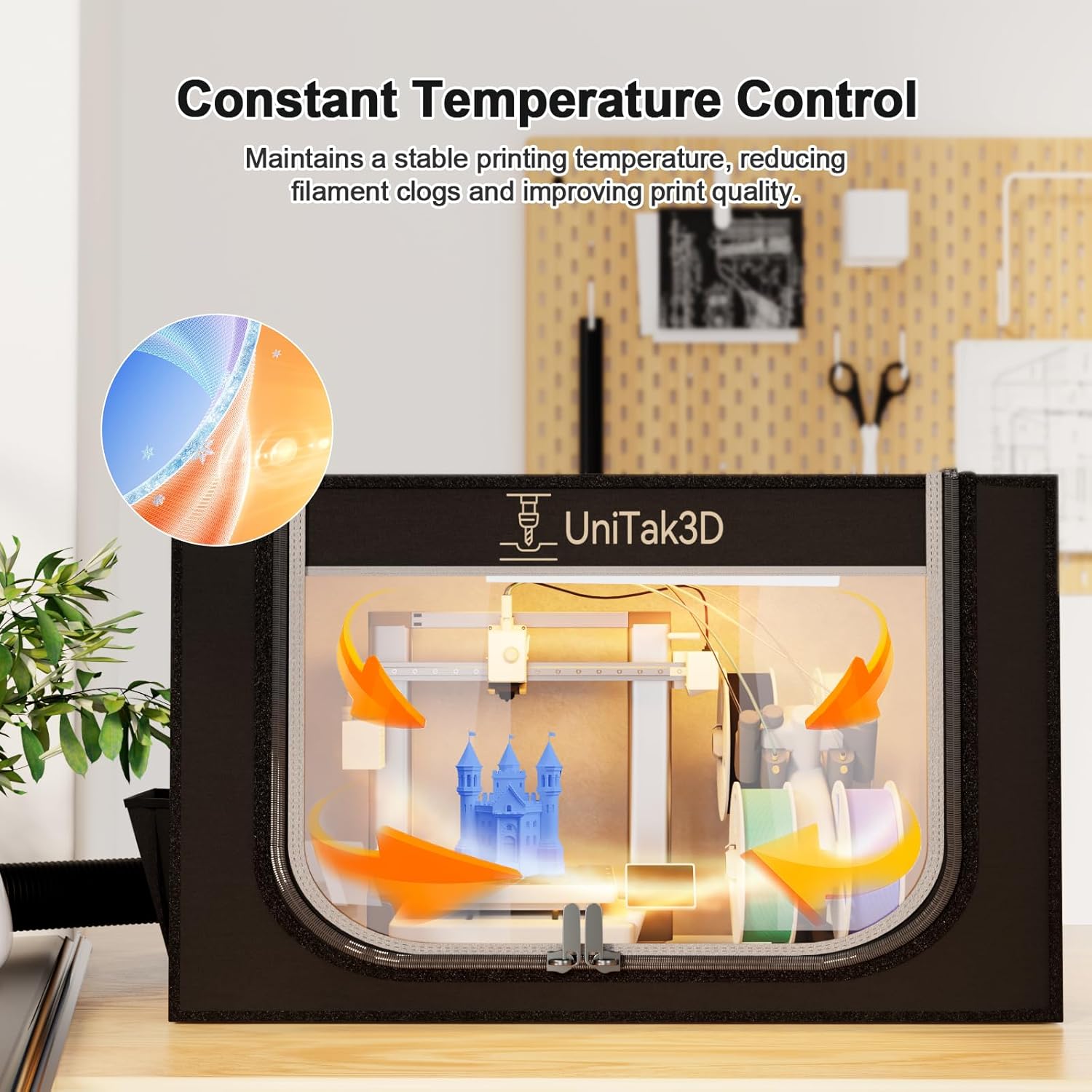 Custodia Stampante 3D per Bambulab A1 Combo con AMS lite - immagine 2