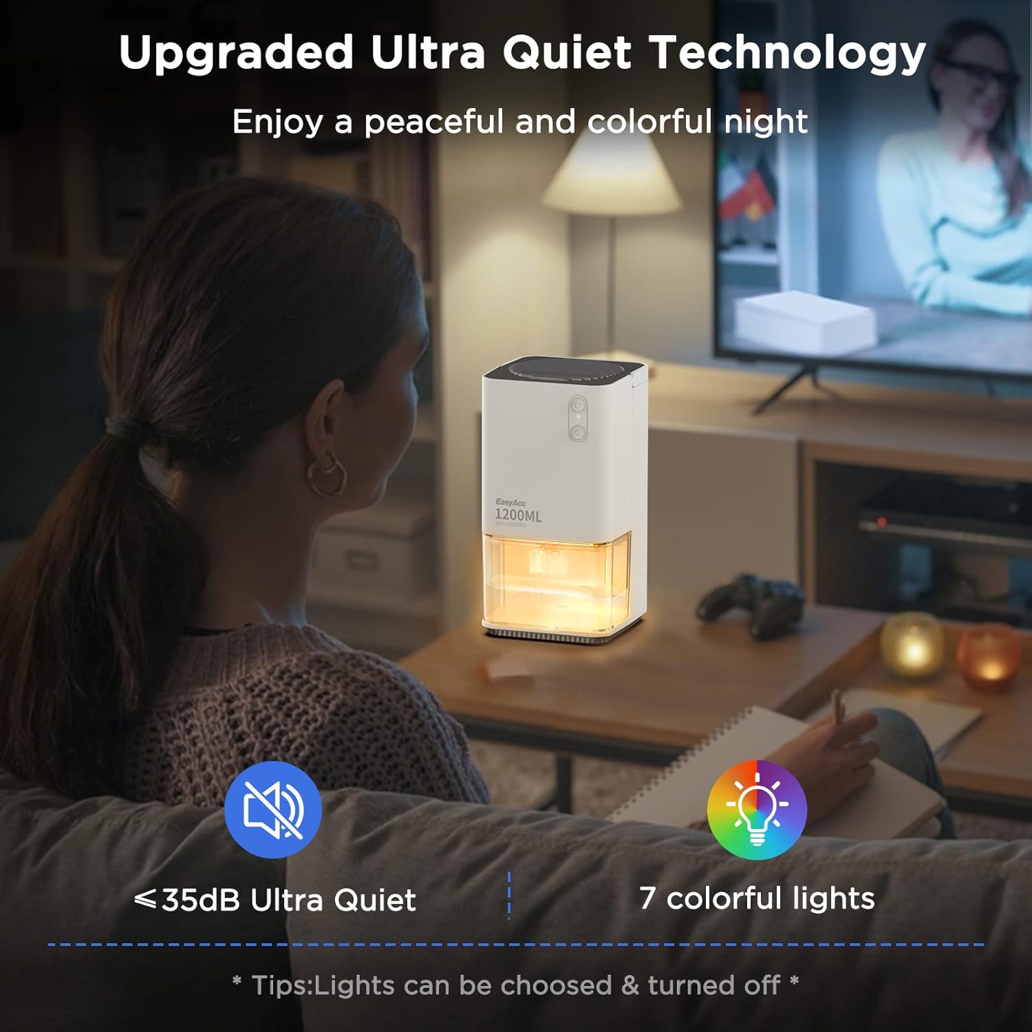 Easyacc® Deumidificatore Casa 1200ml Silenzioso - immagine 5