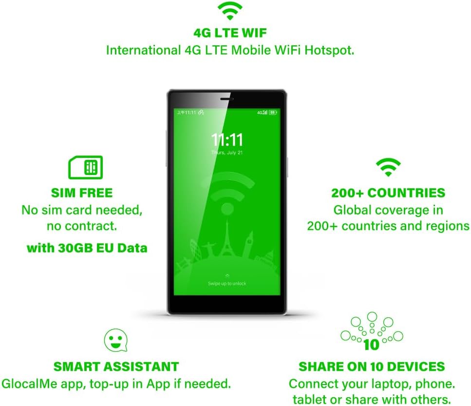 Glocalme G4Pro 4G LTE Router Wireless Mobile - immagine 2