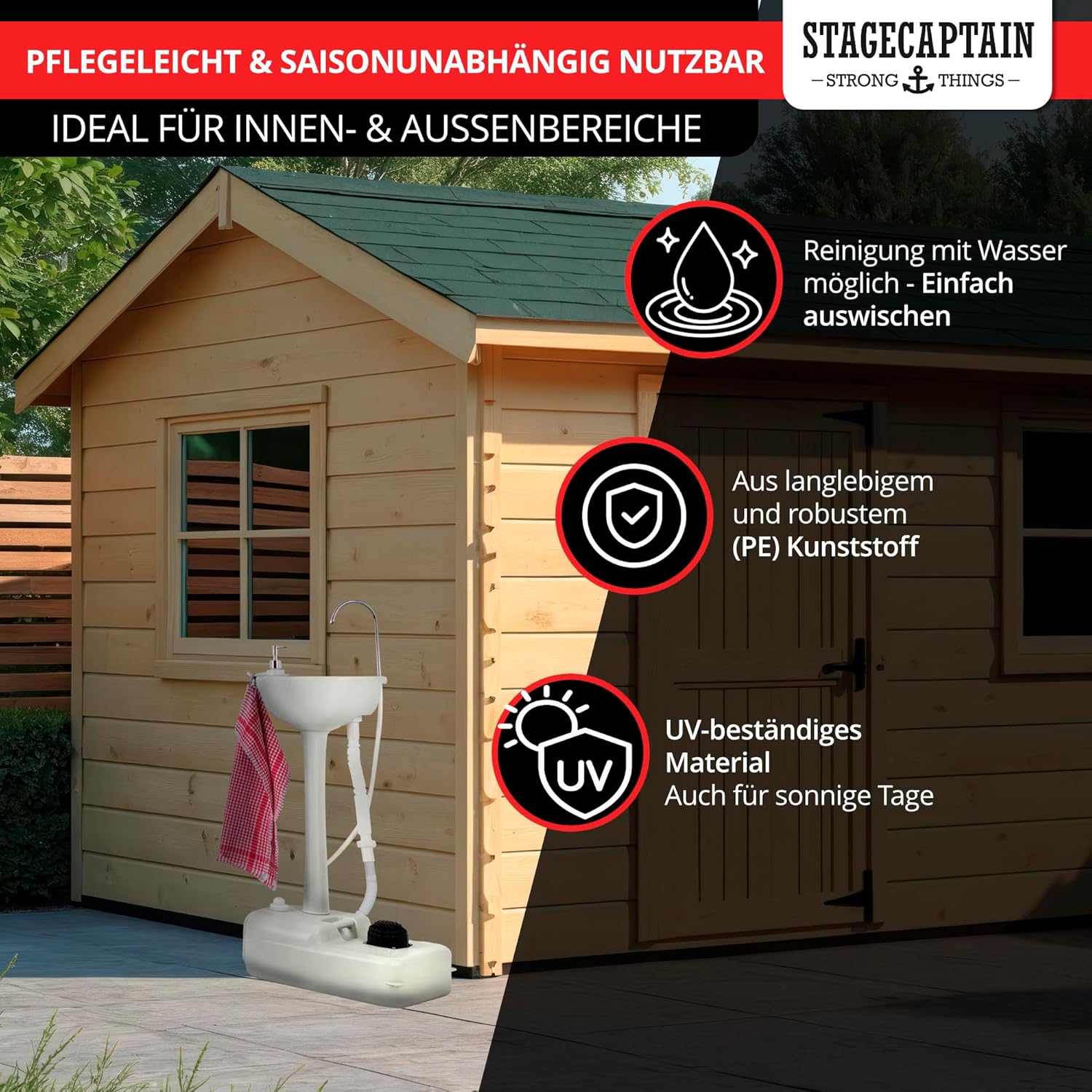 Stagecaptain PSW-17 Quixie - Lavabo Portatile da Campeggio - immagine 6