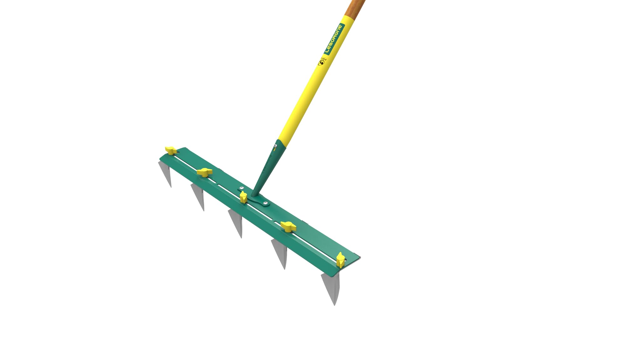 NaturOvert - Plotter per file a 5 denti regolabili, 65 cm, senza manico