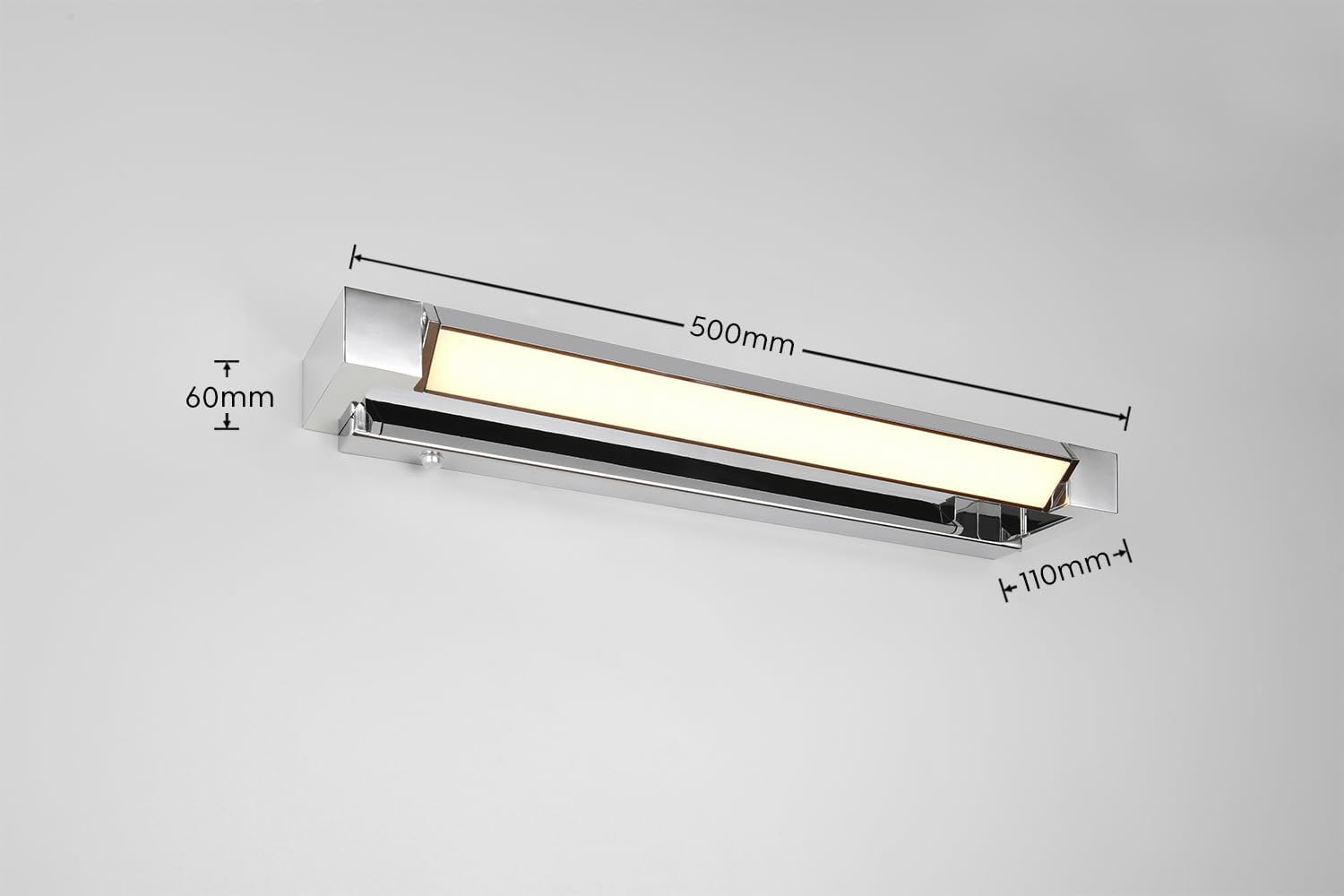 Trio Leuchten Applique LED Fabrizio 9W, Cromo - immagine 5