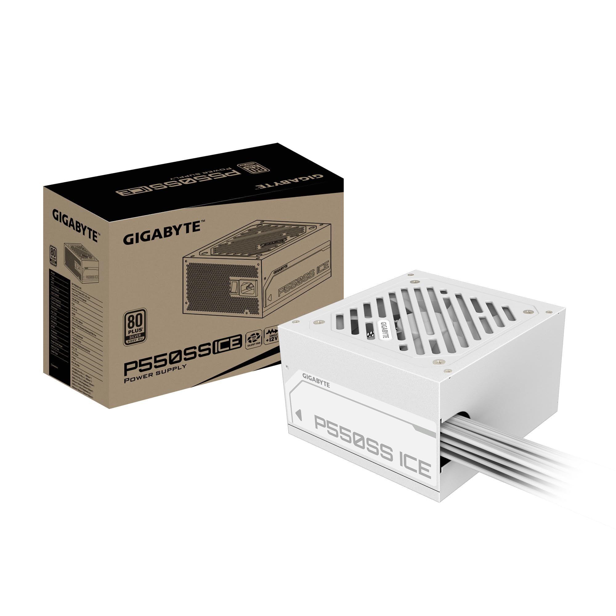 Gigabyte P550SS ICE - Alimentatore PCIe 5.0 80 PLUS Silver