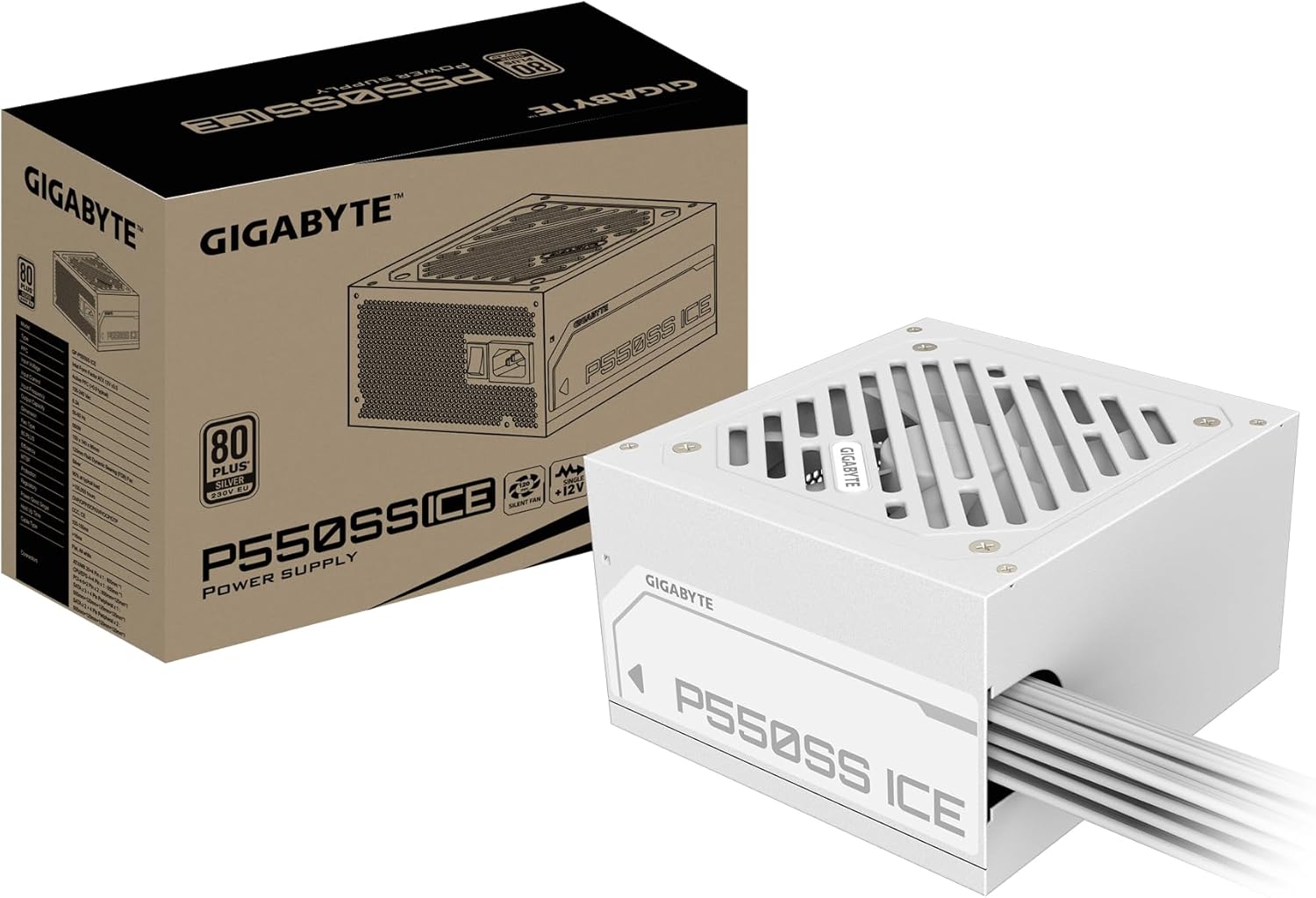 Gigabyte P550SS ICE - Alimentatore PCIe 5.0 80 PLUS Silver - immagine 1
