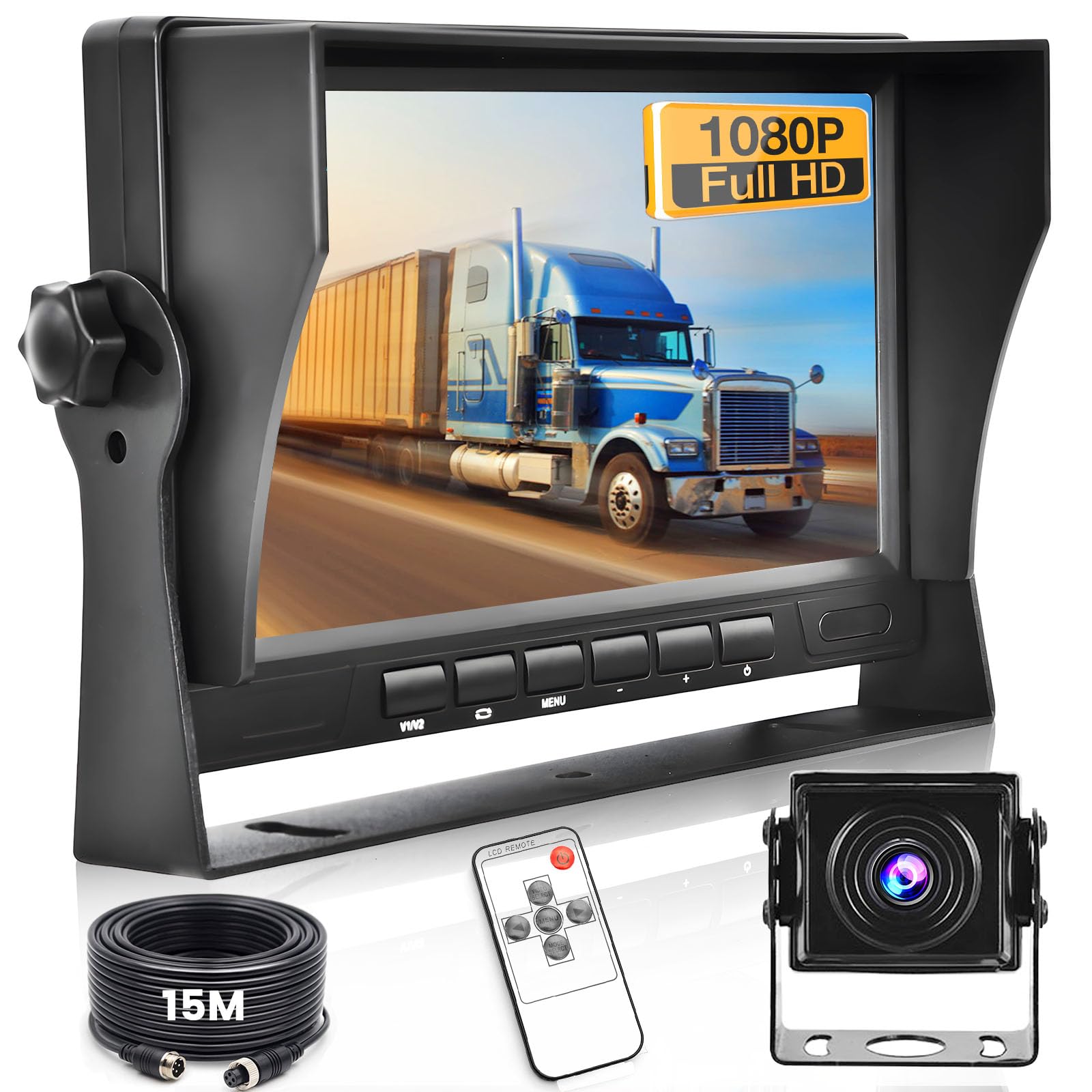 Hikity Kit Telecamera Retromarcia AHD 1080P con Monitor 7"