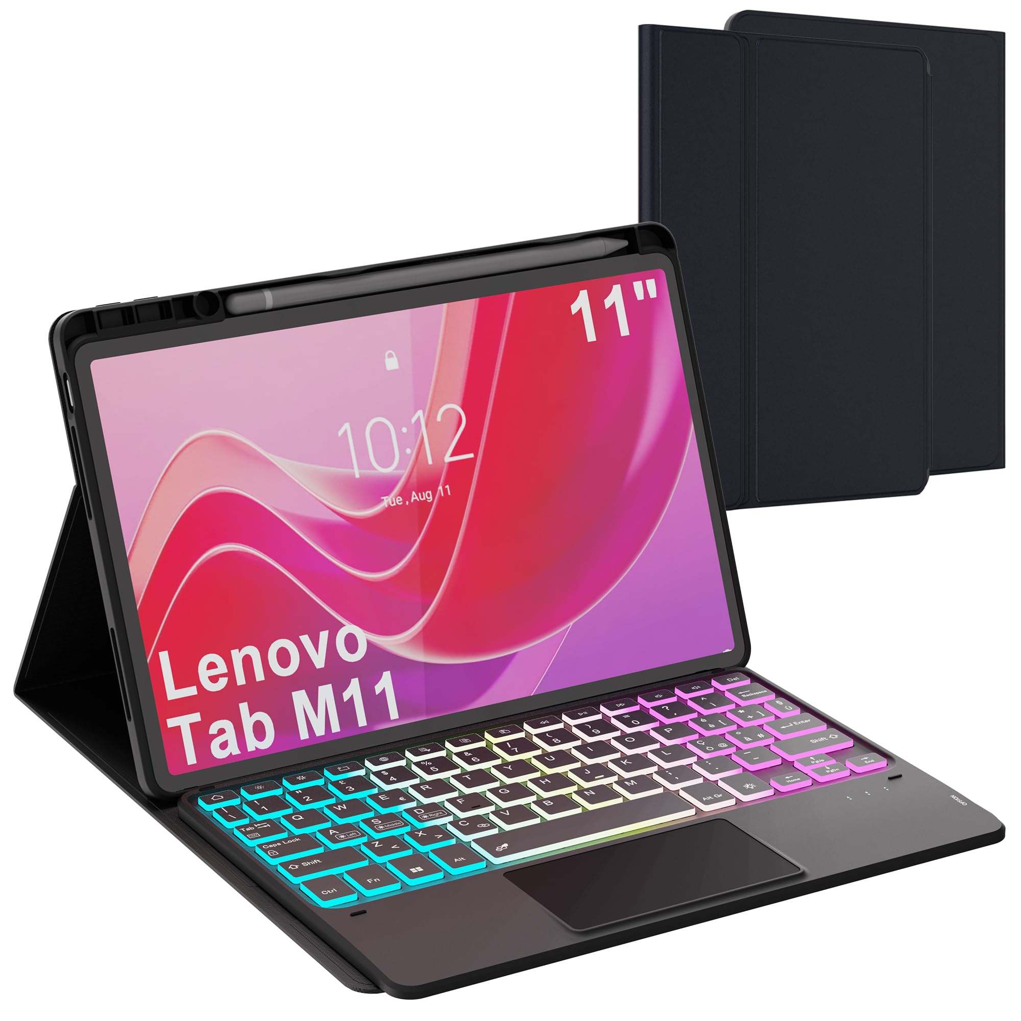 Vankeypad Tastiera Custodia per Lenovo Tab M11 2024 11"