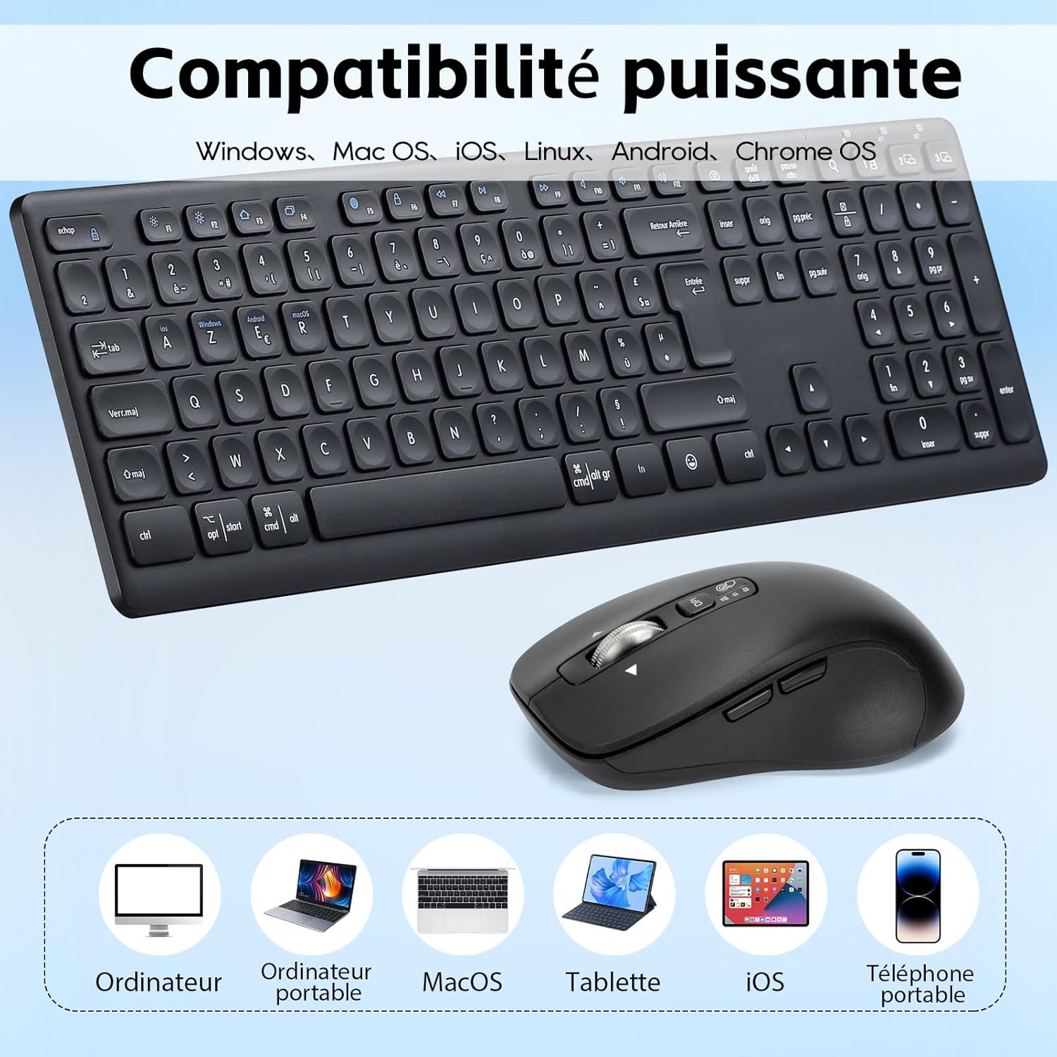 M9300 Combinazione Wireless Tastiera e Mouse - immagine 5