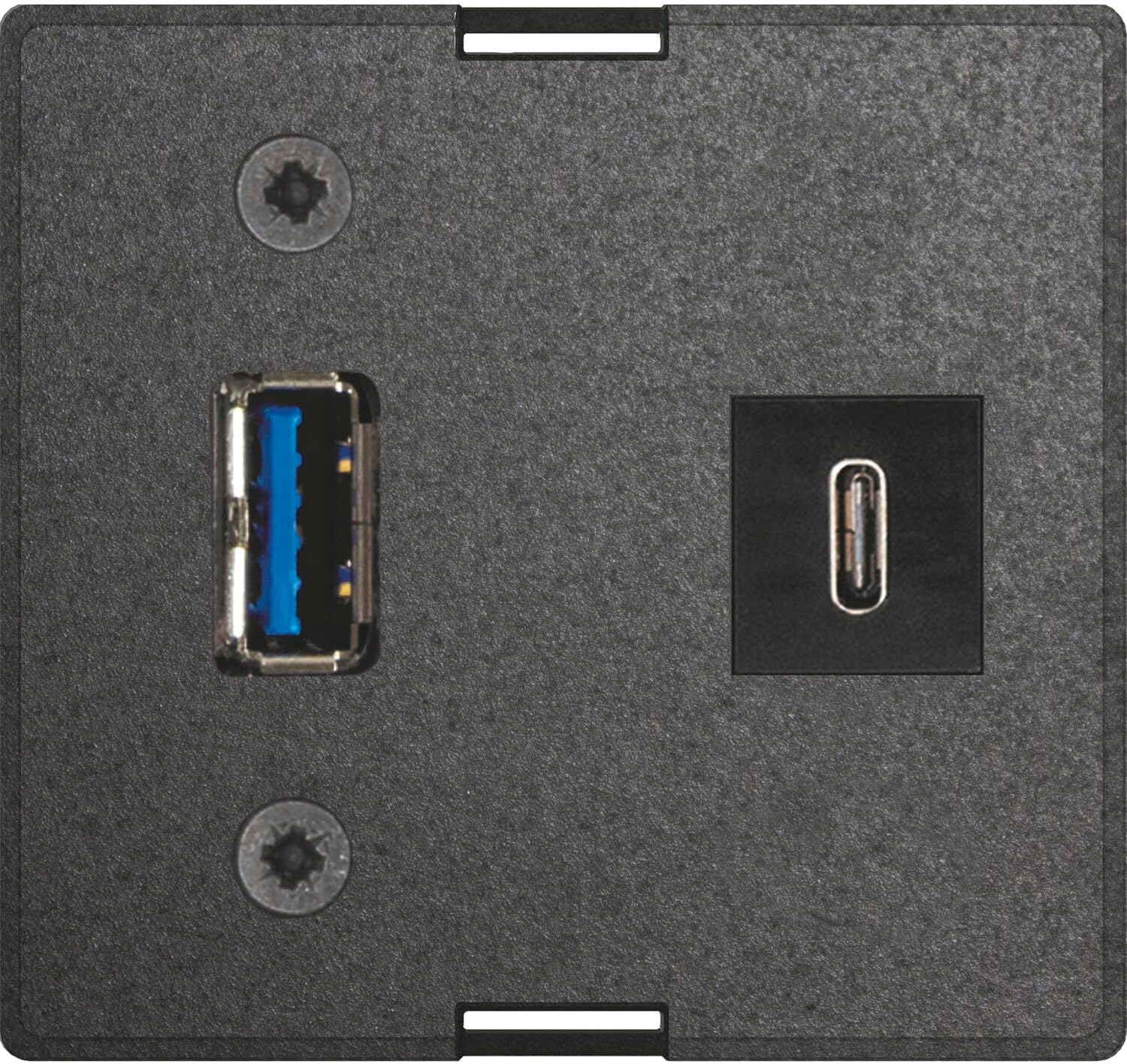 Evoline Modulo di Ricambio USB-C & USB-A, Nero