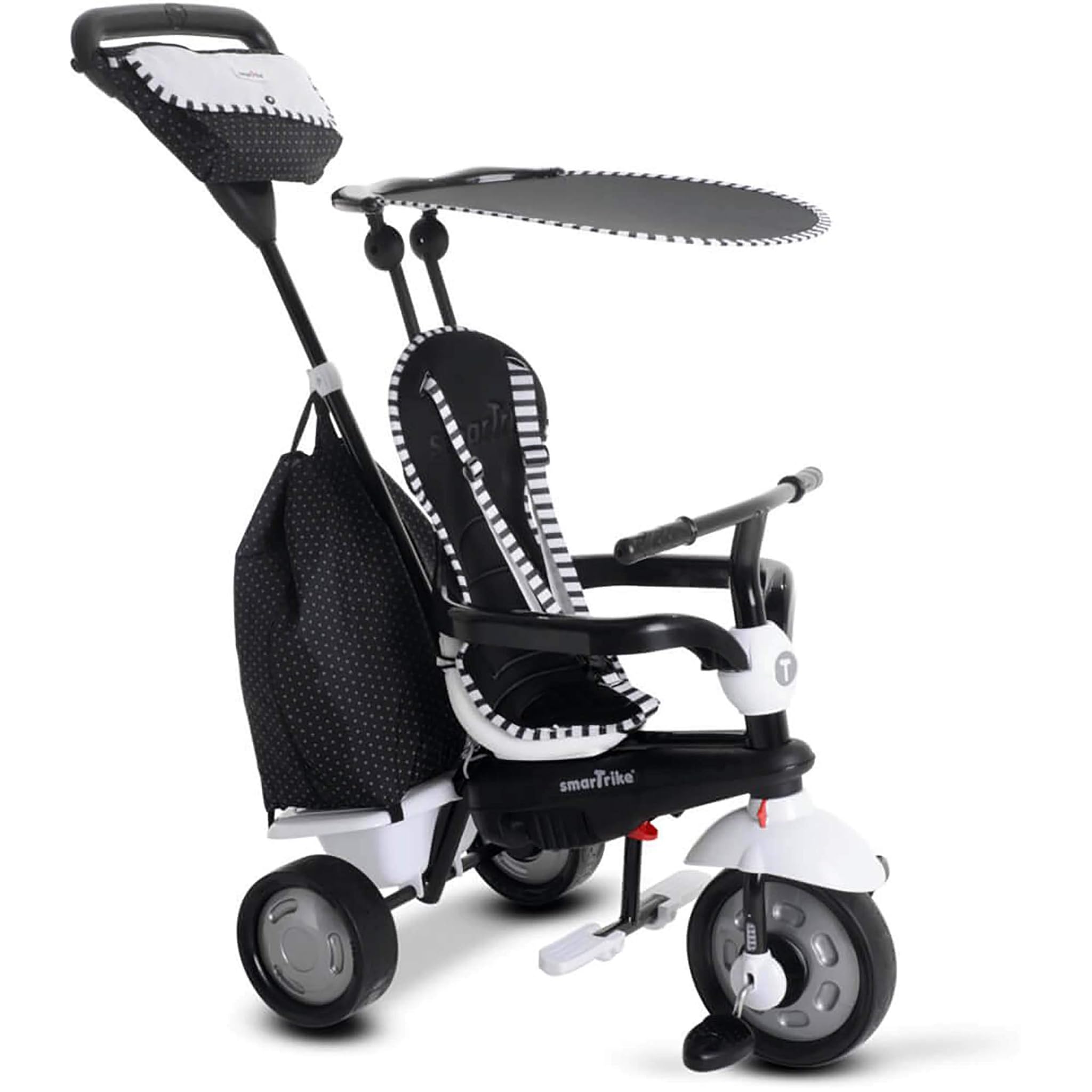 smarTrike Glow Touch 6952400 - Triciclo 4 in 1, colore: Nero/Bianco