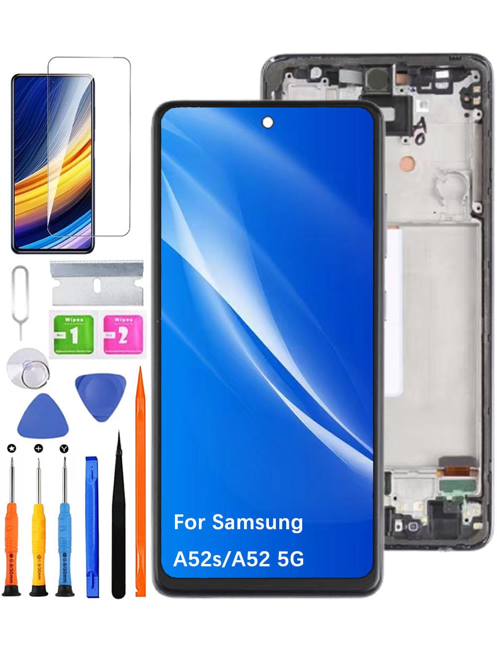 Display Ricambio Samsung Galaxy A52s / A52 5G LCD, Nero