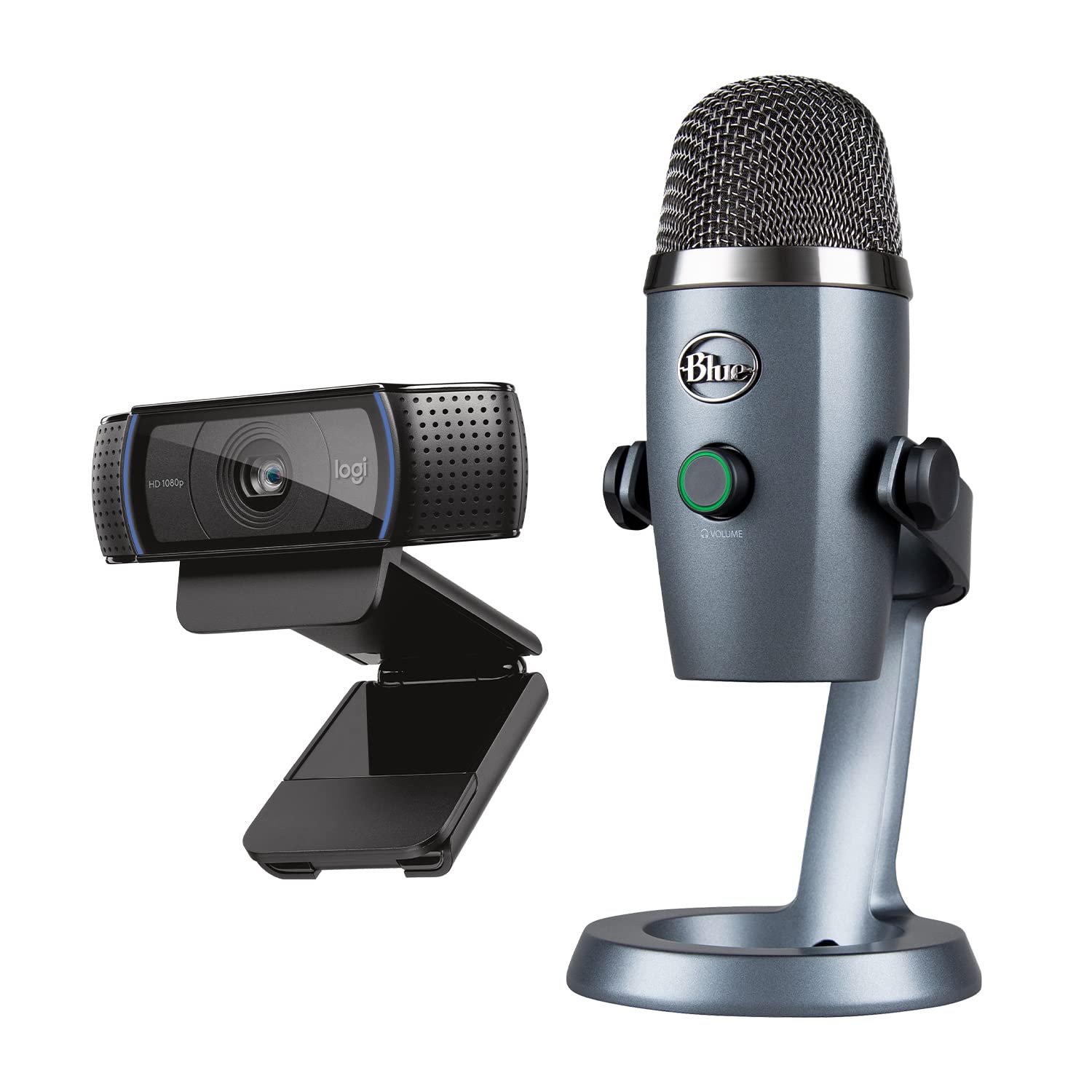 Logitech C920 HD Pro e Blue Microphones Yeti Nano - La soluzione perfetta per videochiamate eccezionali, kit webcam e microfono per videoconferenze, lavoro da casa, Zoom, PC e Mac