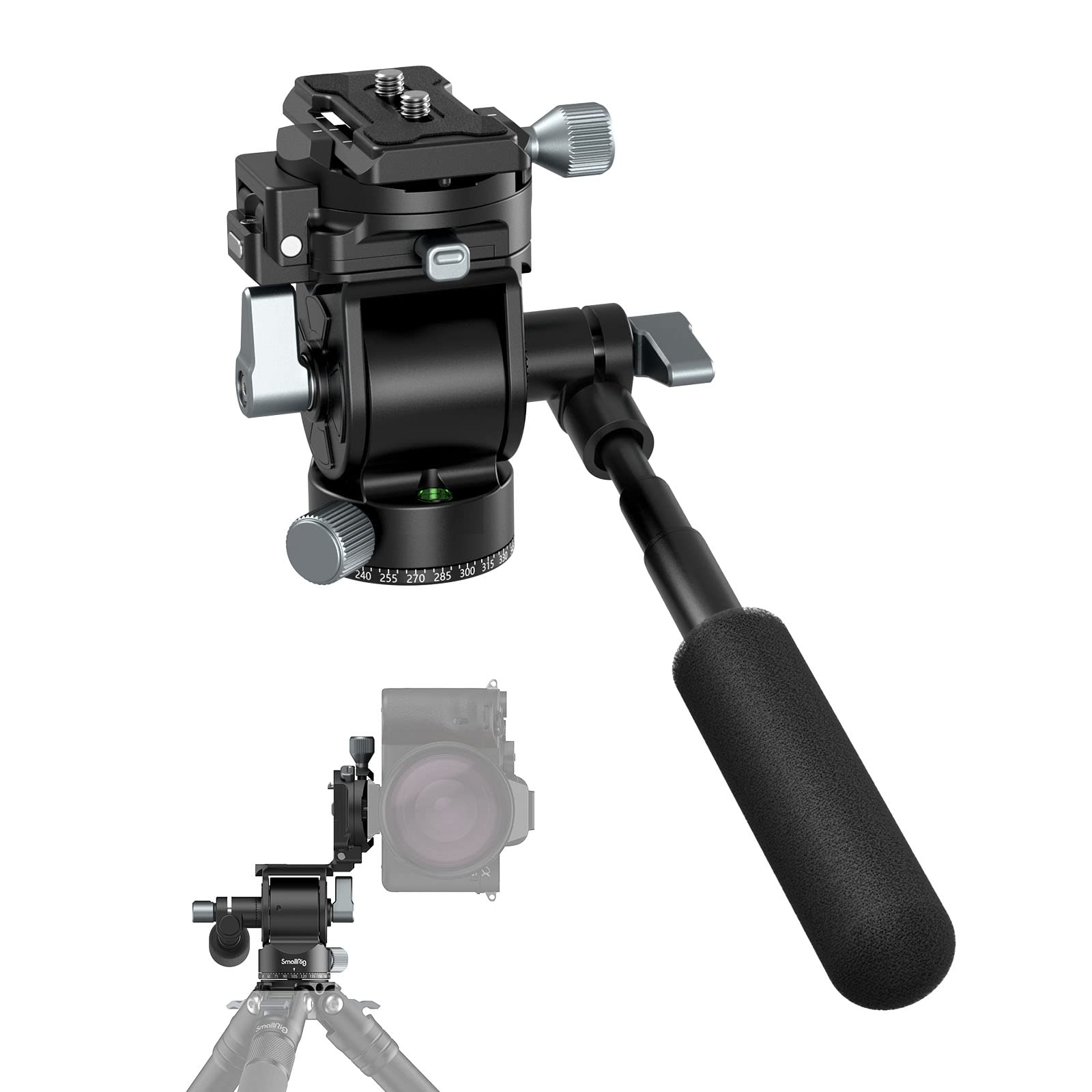 SMALLRIG Testa per Treppiede Video Pan Tilt 5 kg