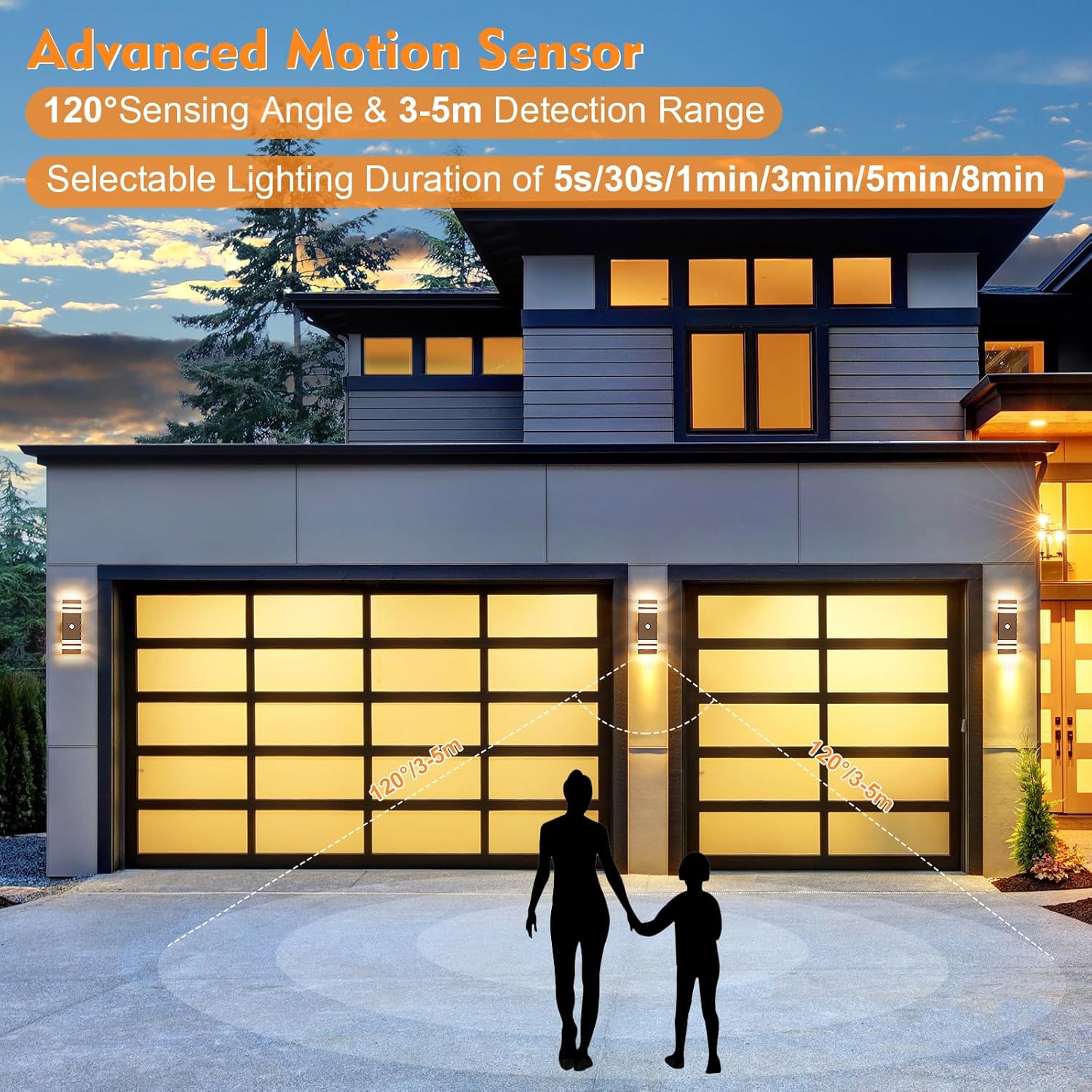 Celavy Lampada Parete LED Esterni con Rilevatore Movimento - immagine 3