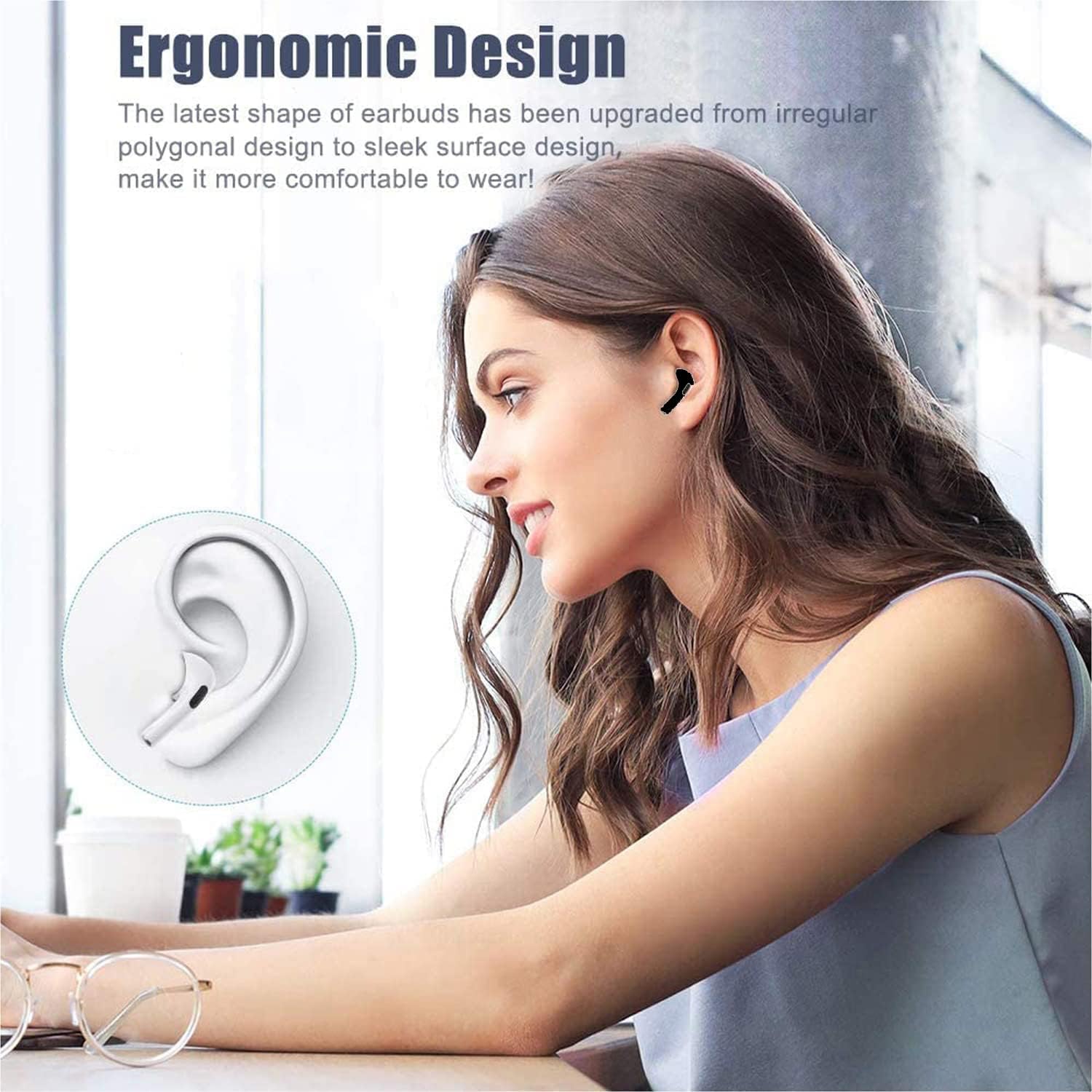 Boxssrog Auricolari Bluetooth 5.3 con 4 ENC Mic - immagine 4