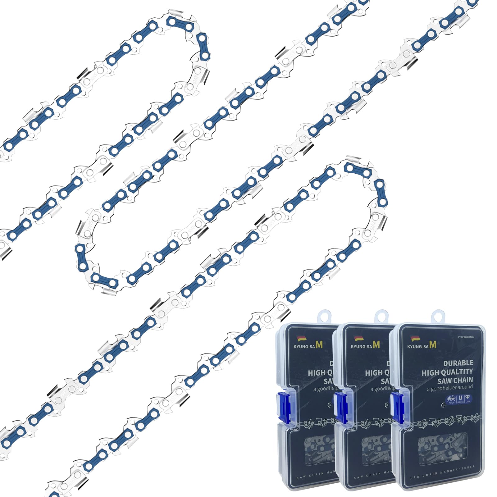 Catena per Motosega 16 Pollici (40cm) - 3 Pezzi