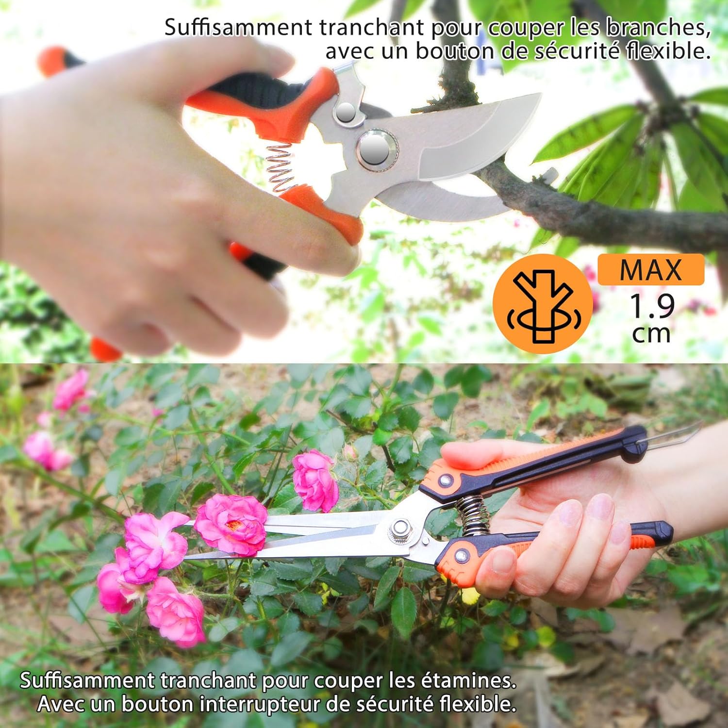 Mqhuayu Set Attrezzi Giardinaggio 10 Pezzi per uso Intensivo - immagine 4