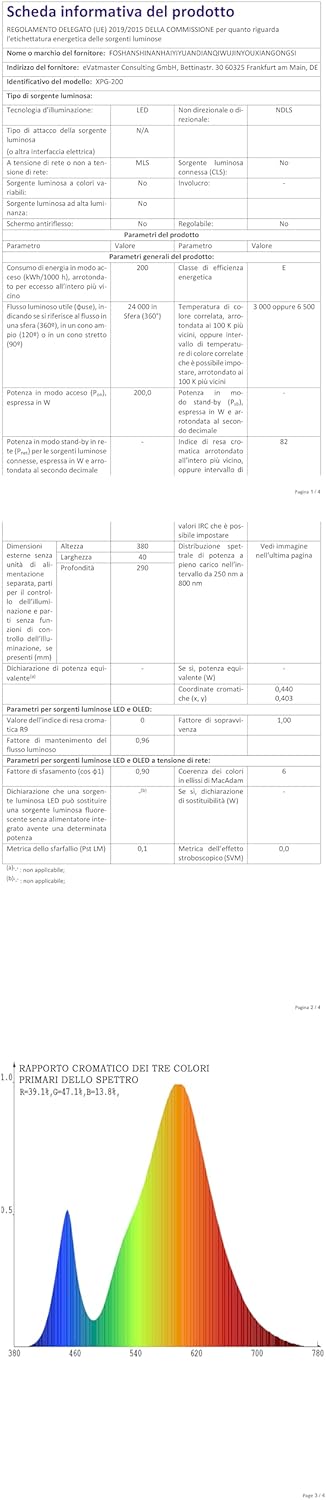 RIGIDON - Proiettore LED da Lavoro 300W con Treppiede - immagine 11