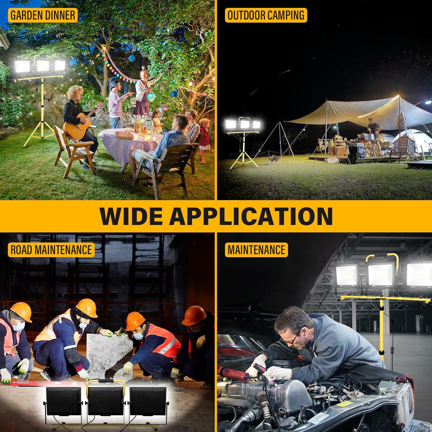 RIGIDON - Proiettore LED da Lavoro 300W con Treppiede - immagine 6