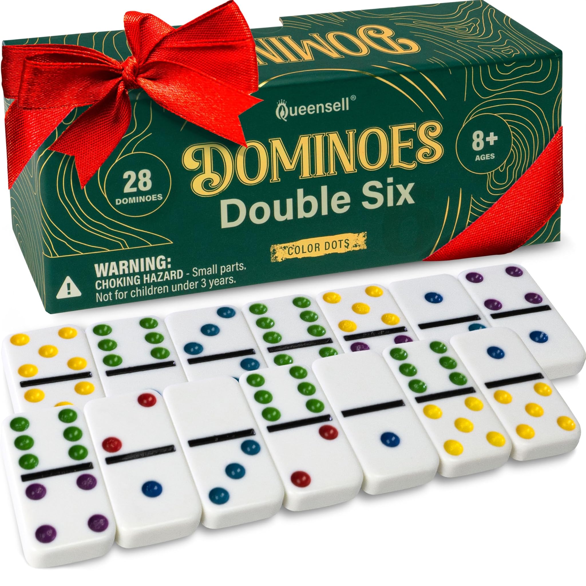 Queensell Domino D6 Collor Dots