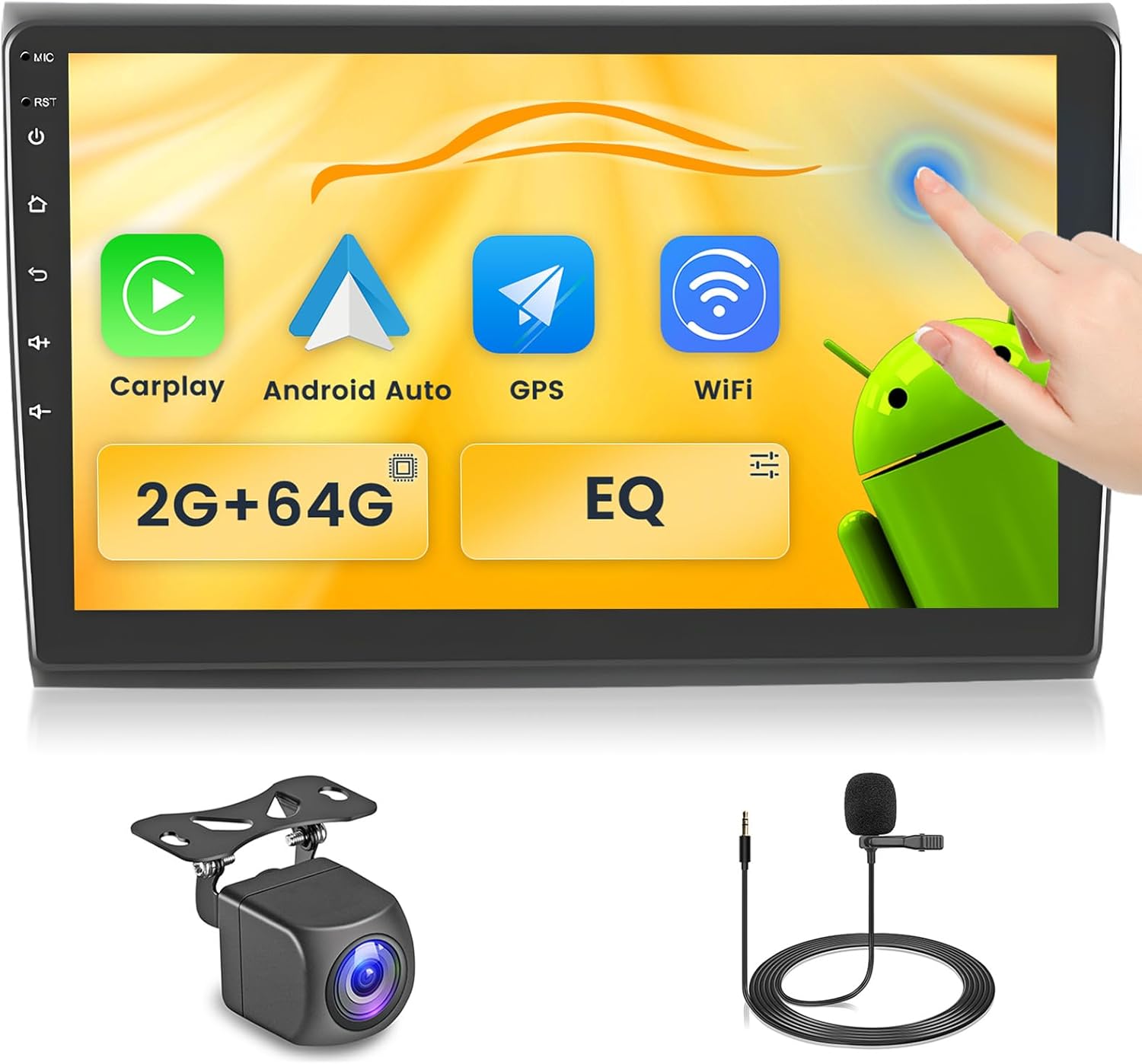 Fuluku Autoradio Android per Fiat Bravo 9'' IPS - immagine 1