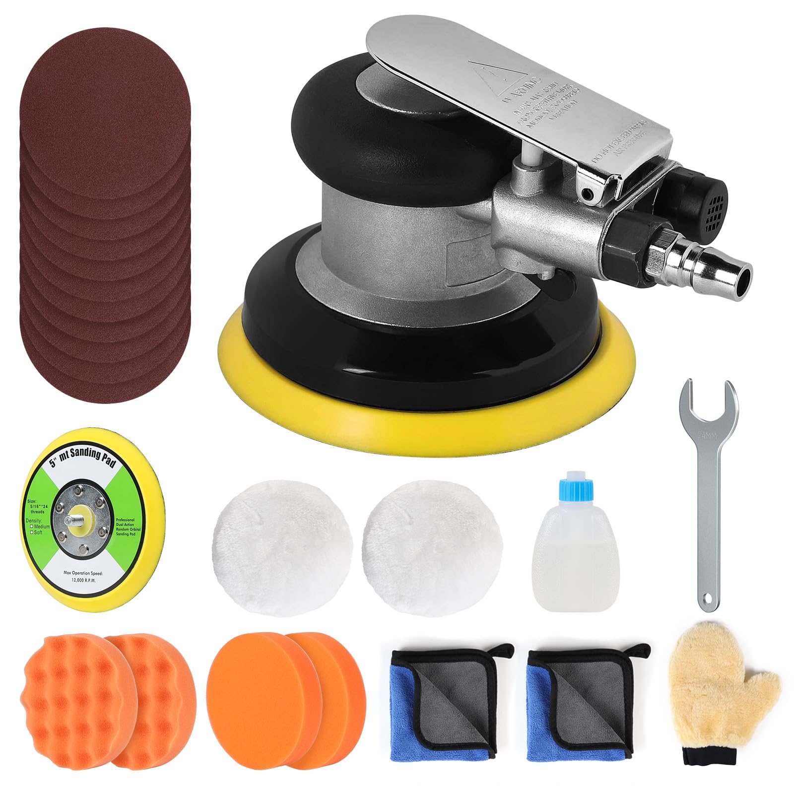 Levigatrice Orbitale Pneumatica 125mm 12000RPM