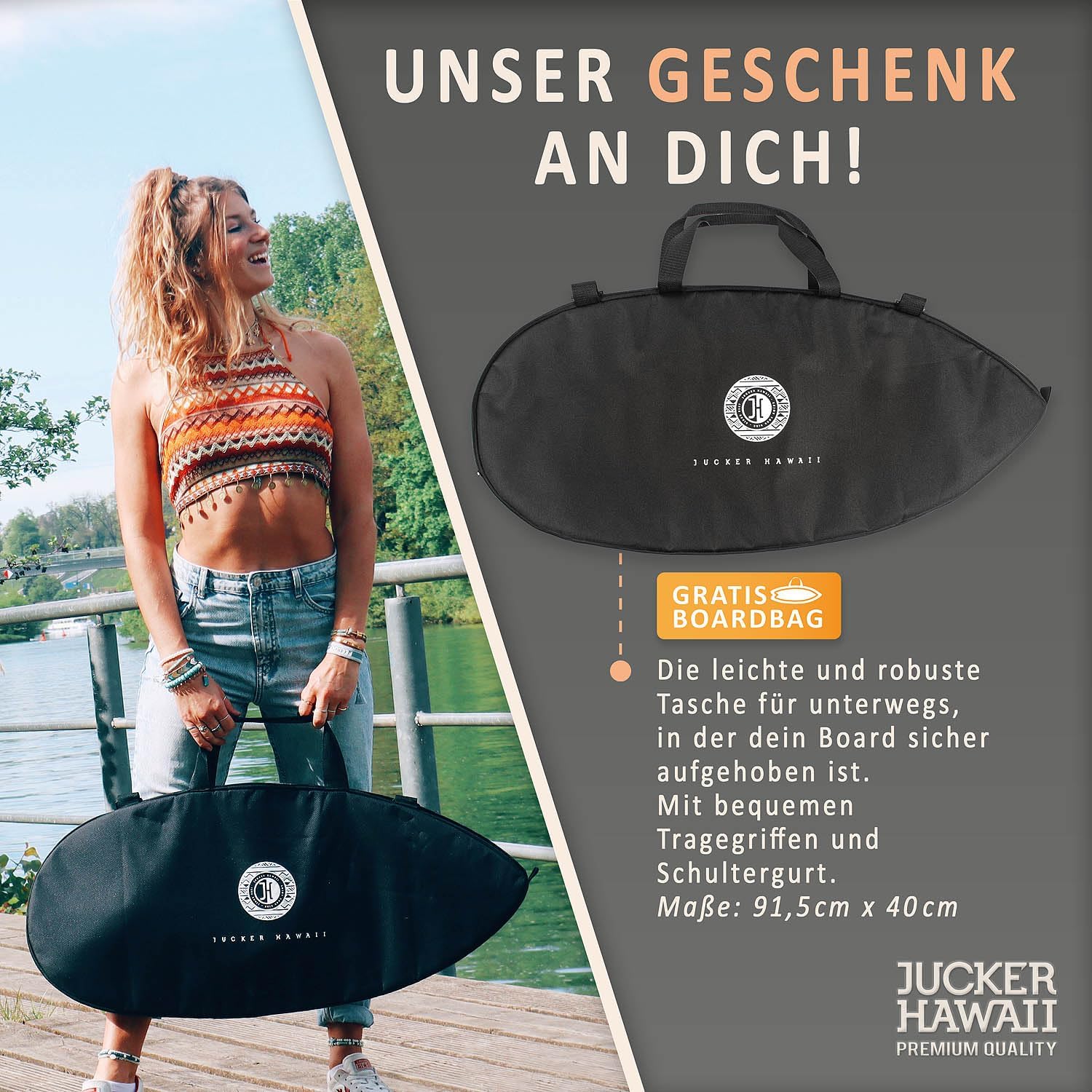 Jucker Hawaii Balance Ocean Rocker Bamboo - Surf Board - immagine 5