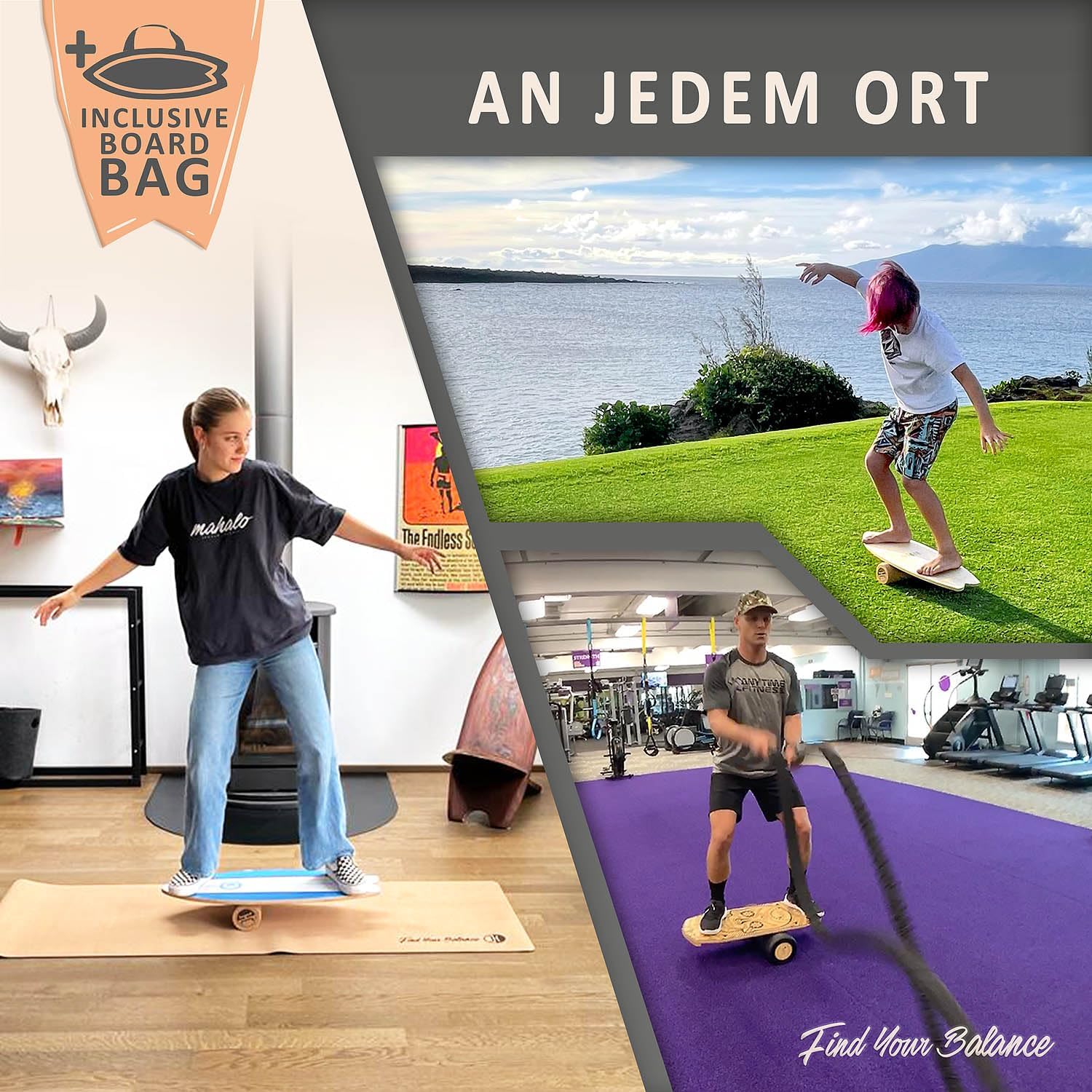 Jucker Hawaii Balance Ocean Rocker Bamboo - Surf Board - immagine 8