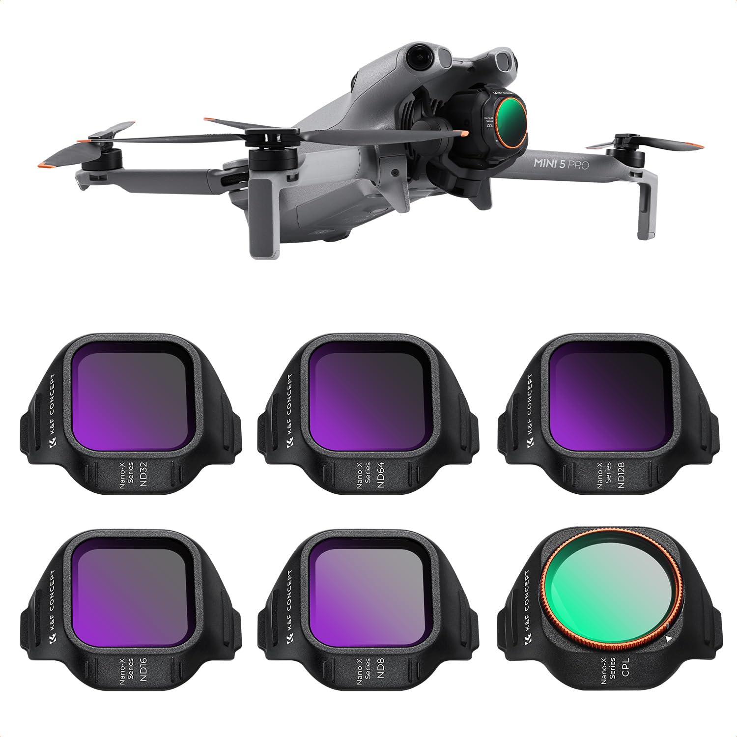 K&f Concept Set 6 Filtri per DJI Mini 5 Pro