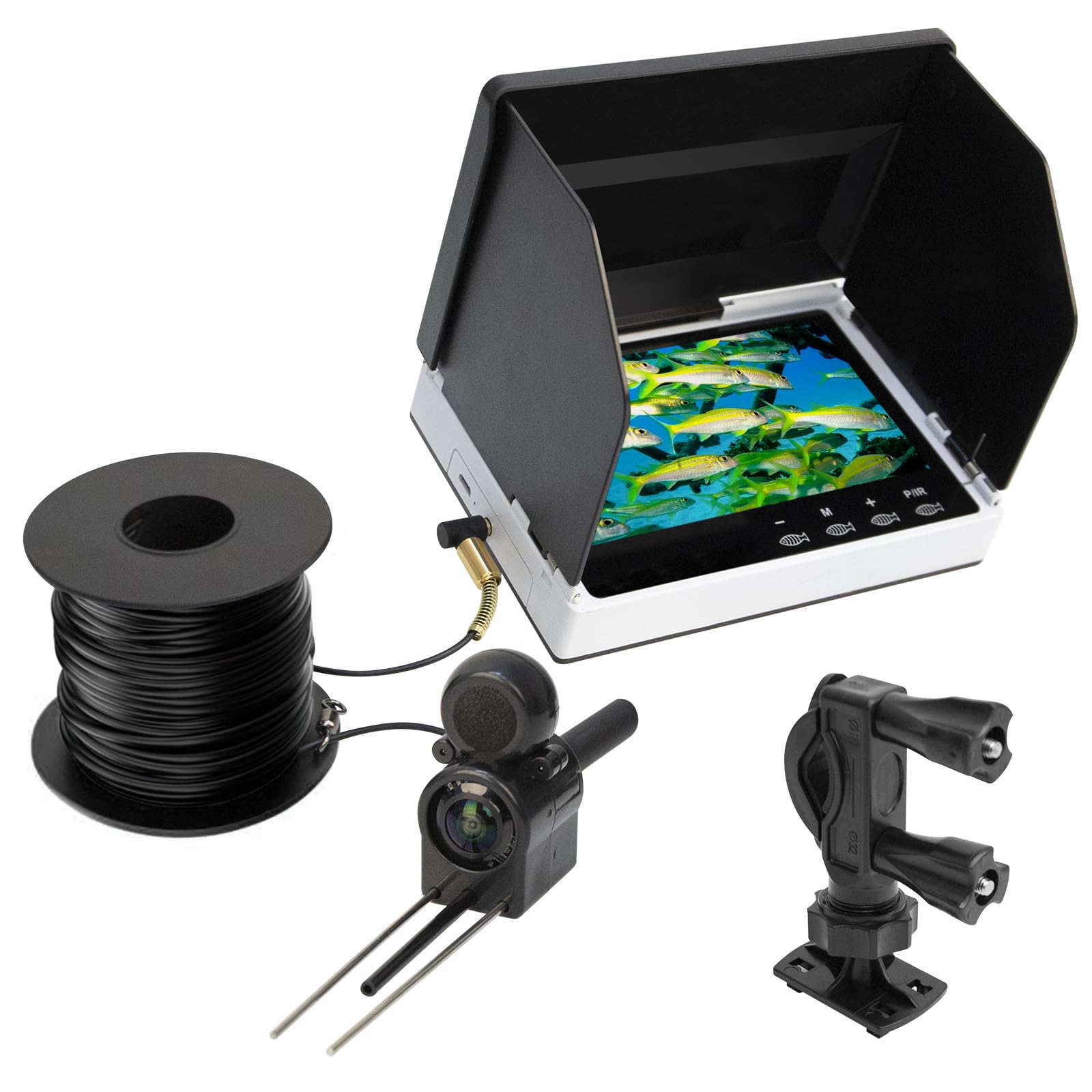 Fishfinder - Telecamera subacquea IP67 con display IPS 5"