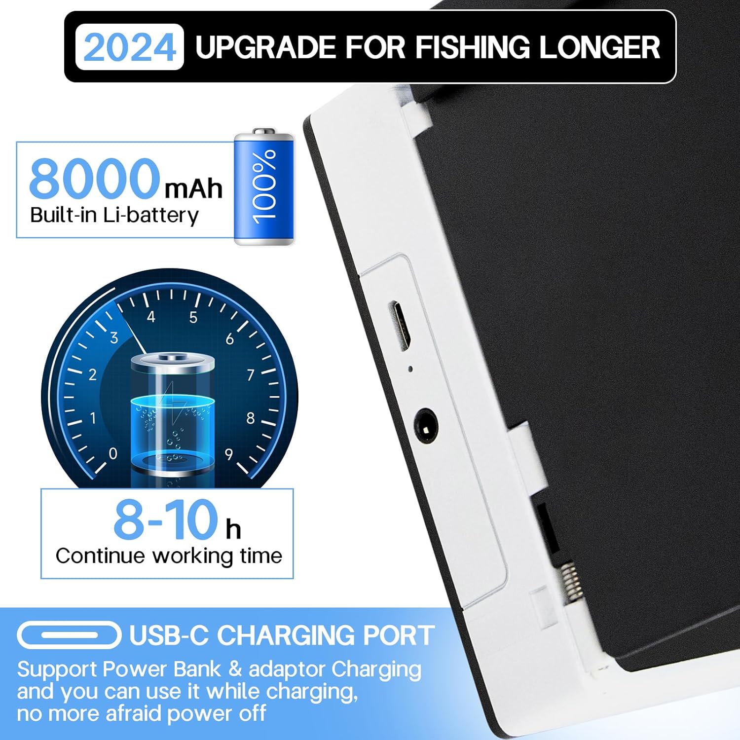 Fishfinder - Telecamera subacquea IP67 con display IPS 5" - immagine 4