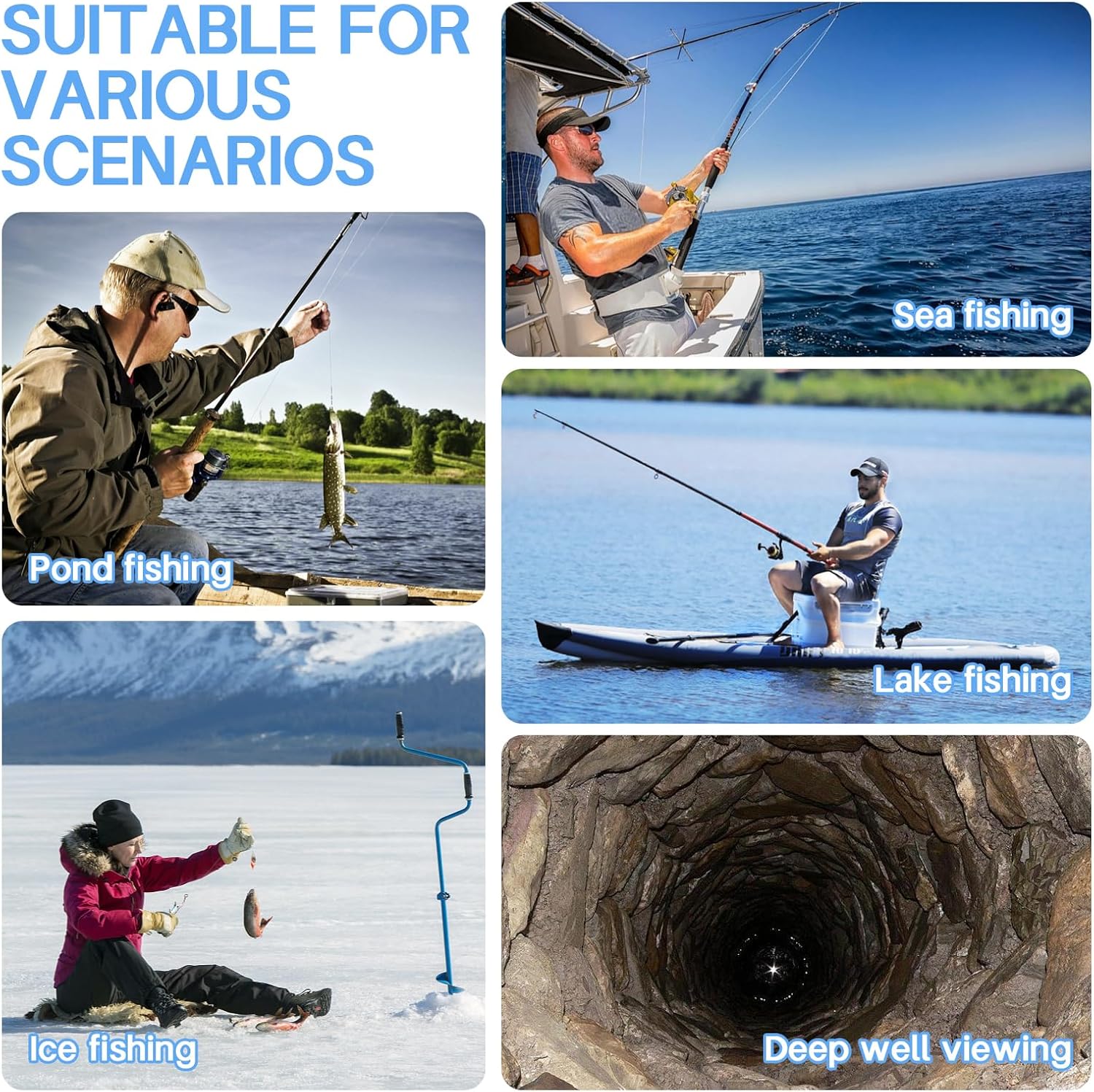 Fishfinder - Telecamera subacquea IP67 con display IPS 5" - immagine 8