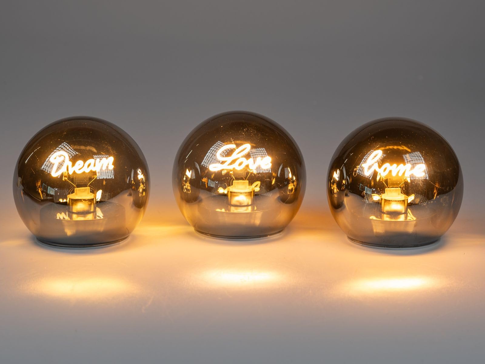 formano Set 3 Palline Decorative LED 12 cm