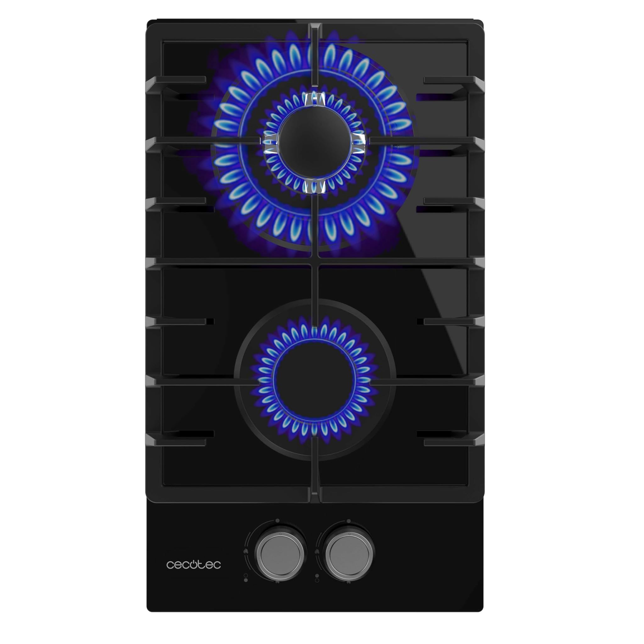Cecotec Bolero Squad G 2200F Glass Black - Piano Cottura Gas 2 Fuochi