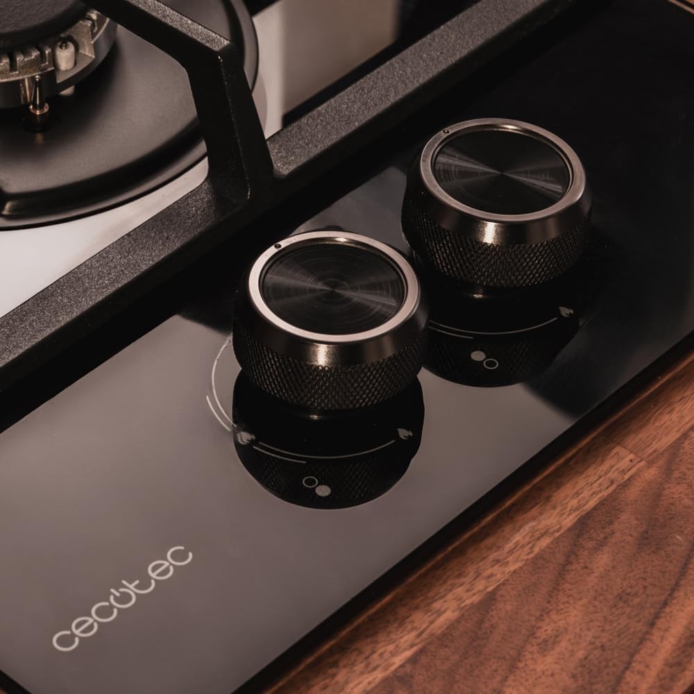 Cecotec Bolero Squad G 2200F Glass Black - Piano Cottura Gas 2 Fuochi - immagine 6