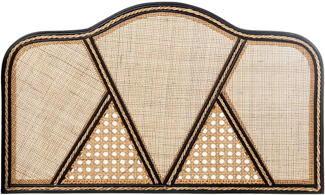 Drw Testiera Letto in Rattan Naturale 101x2.5x62 cm