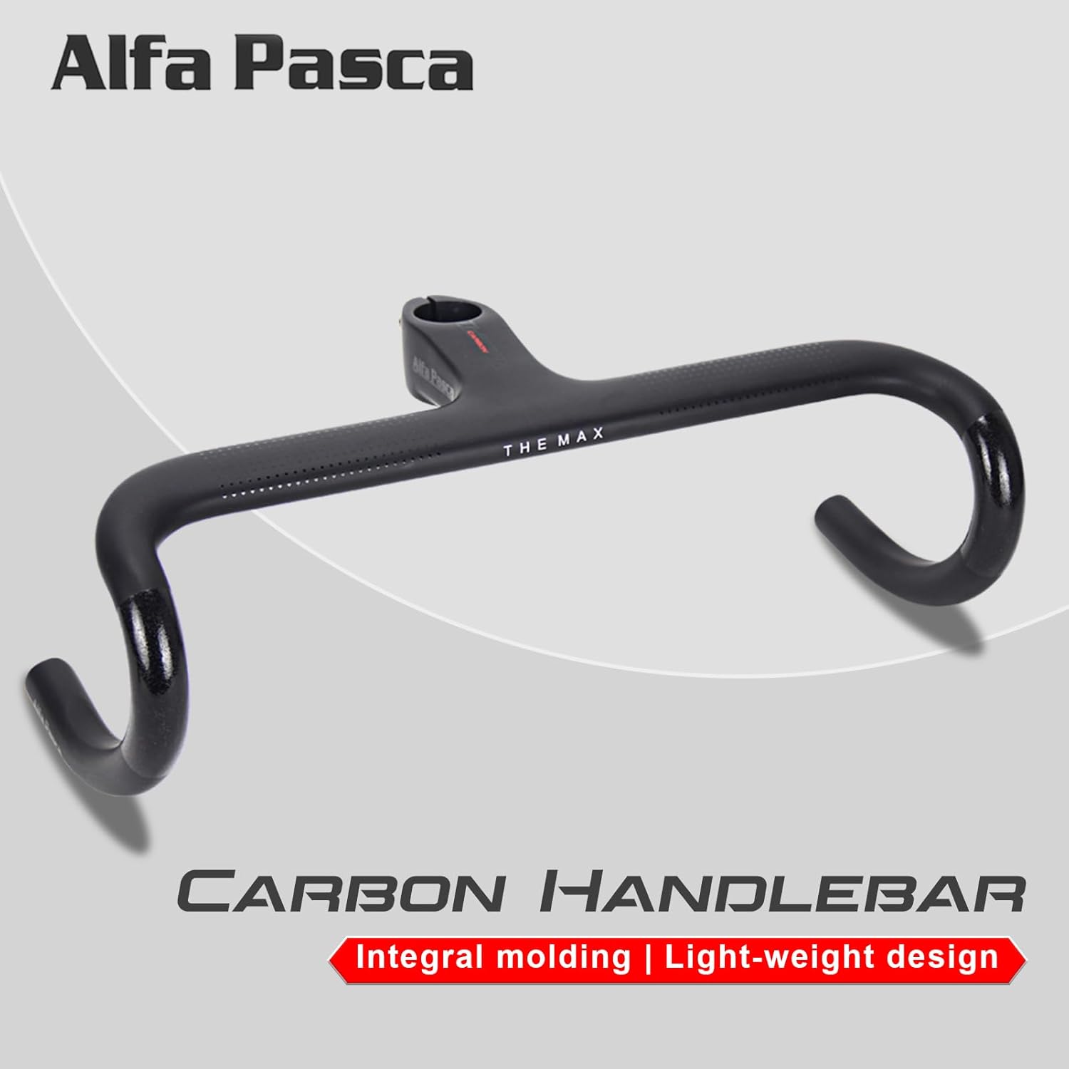 Alfa Pasca Manubrio Bici Corsa Carbonio UD Opaco - immagine 3