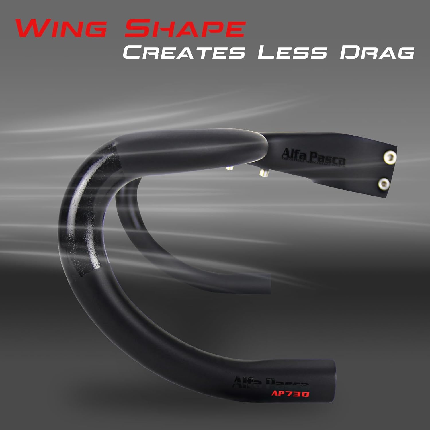 Alfa Pasca Manubrio Bici Corsa Carbonio UD Opaco - immagine 8