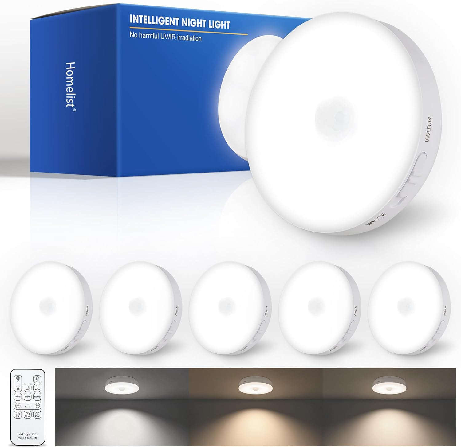 Homelist NL6 - Luci Sottopensile LED, Set 6, 1500 mAh - immagine 1