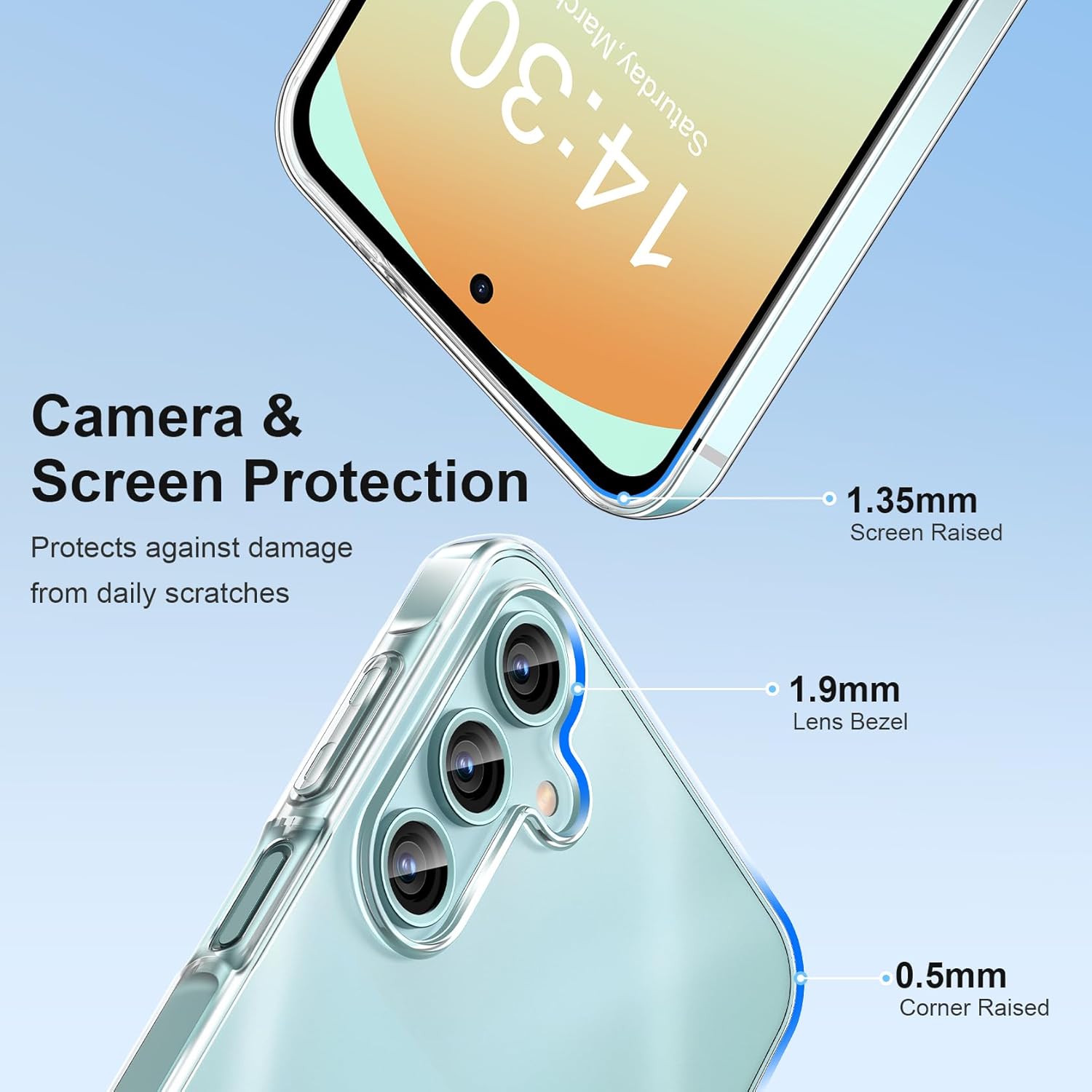 Fllao Cover Trasparente per Samsung Galaxy A16 5G/4G - immagine 3