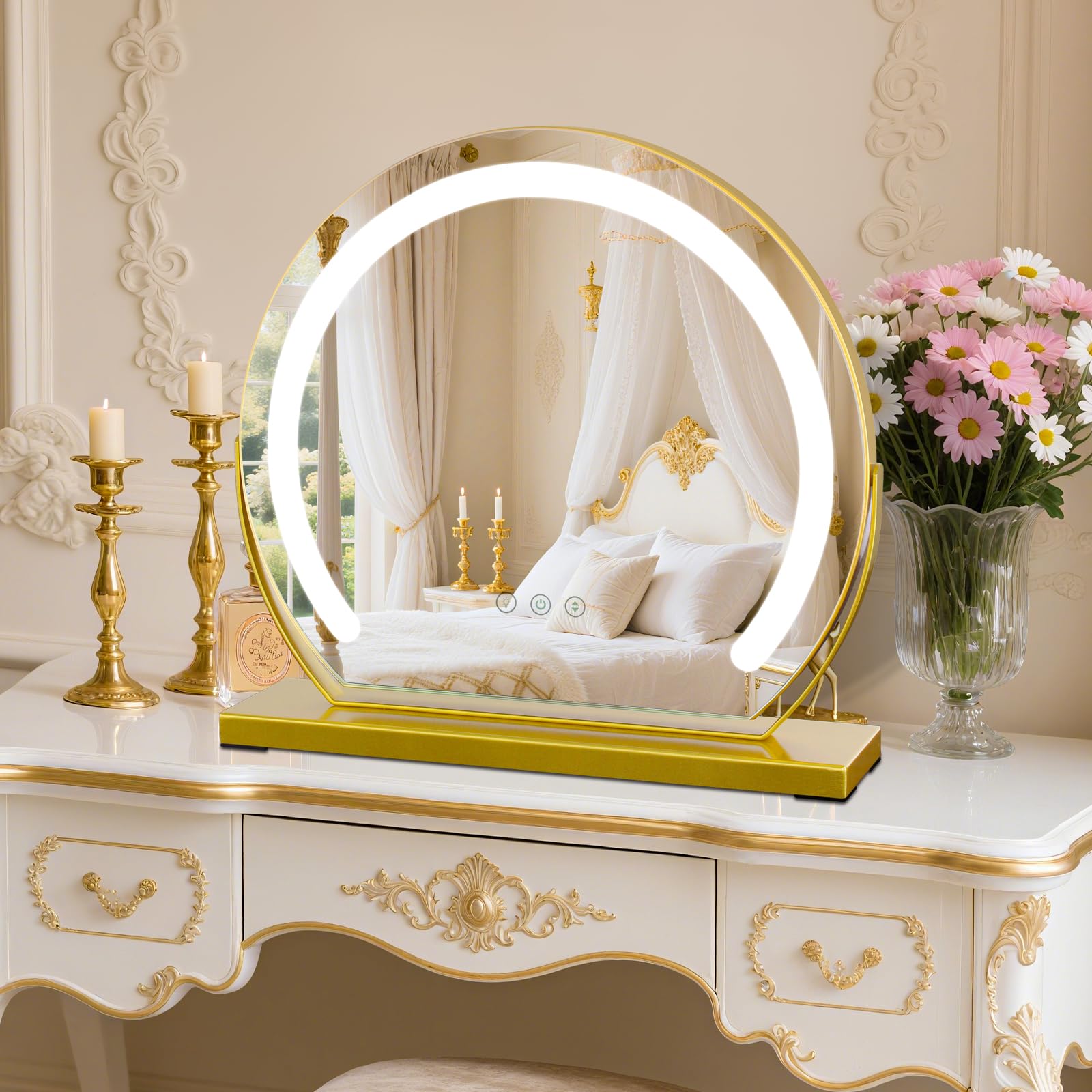 Specchio Cosmetico Illuminato 40x40cm, 9W