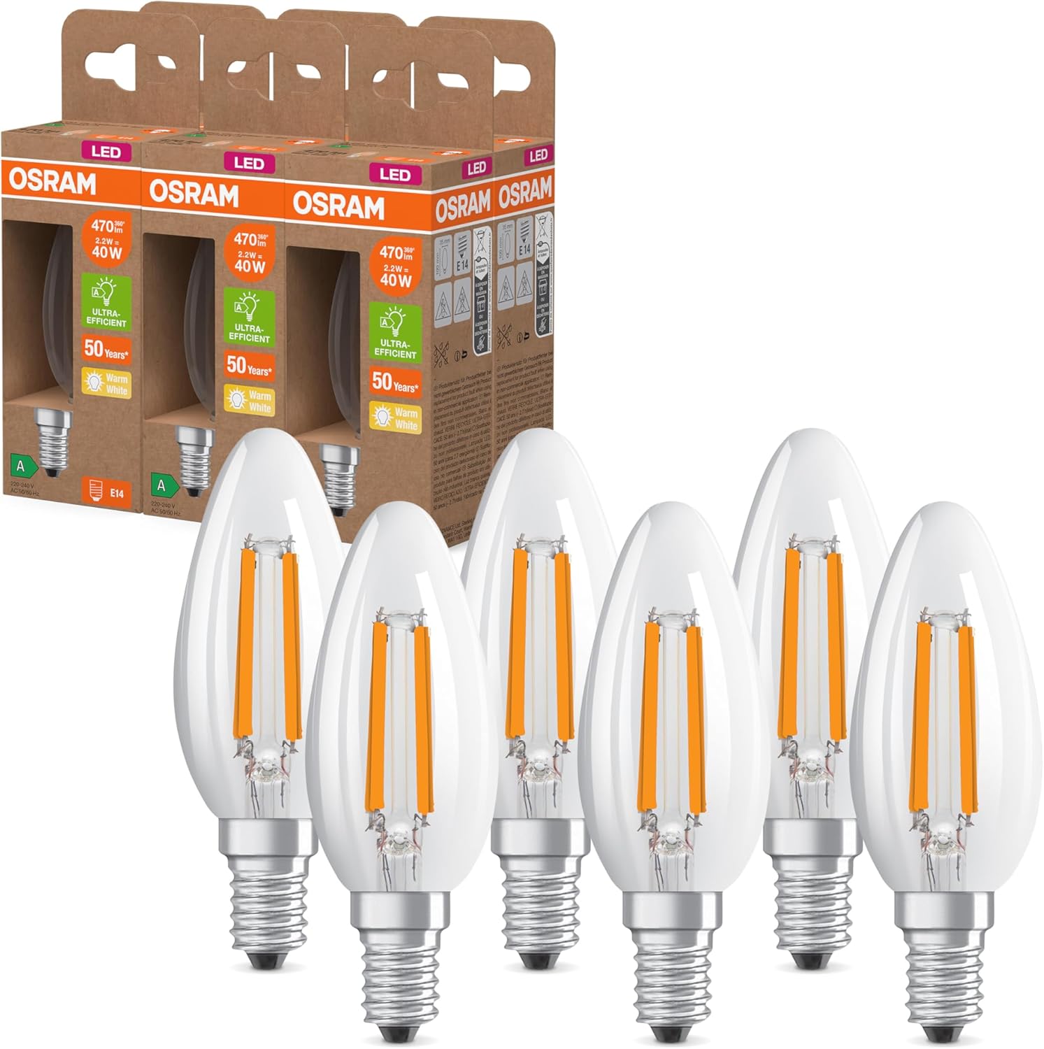 Osram LED Superstar Classic B 40 E14 2,2W - immagine 1