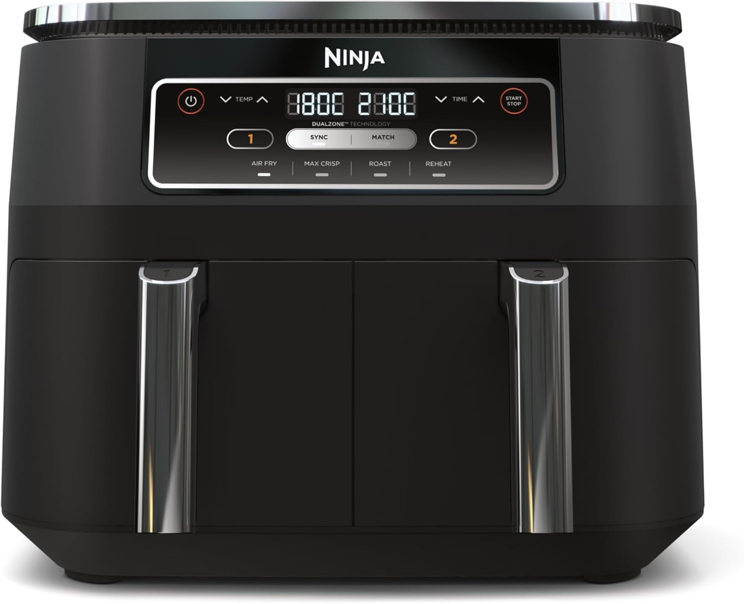 Ninja Foodi Dual Zone Friggitrice ad Aria Digitale 7.6L, Nero - immagine 1