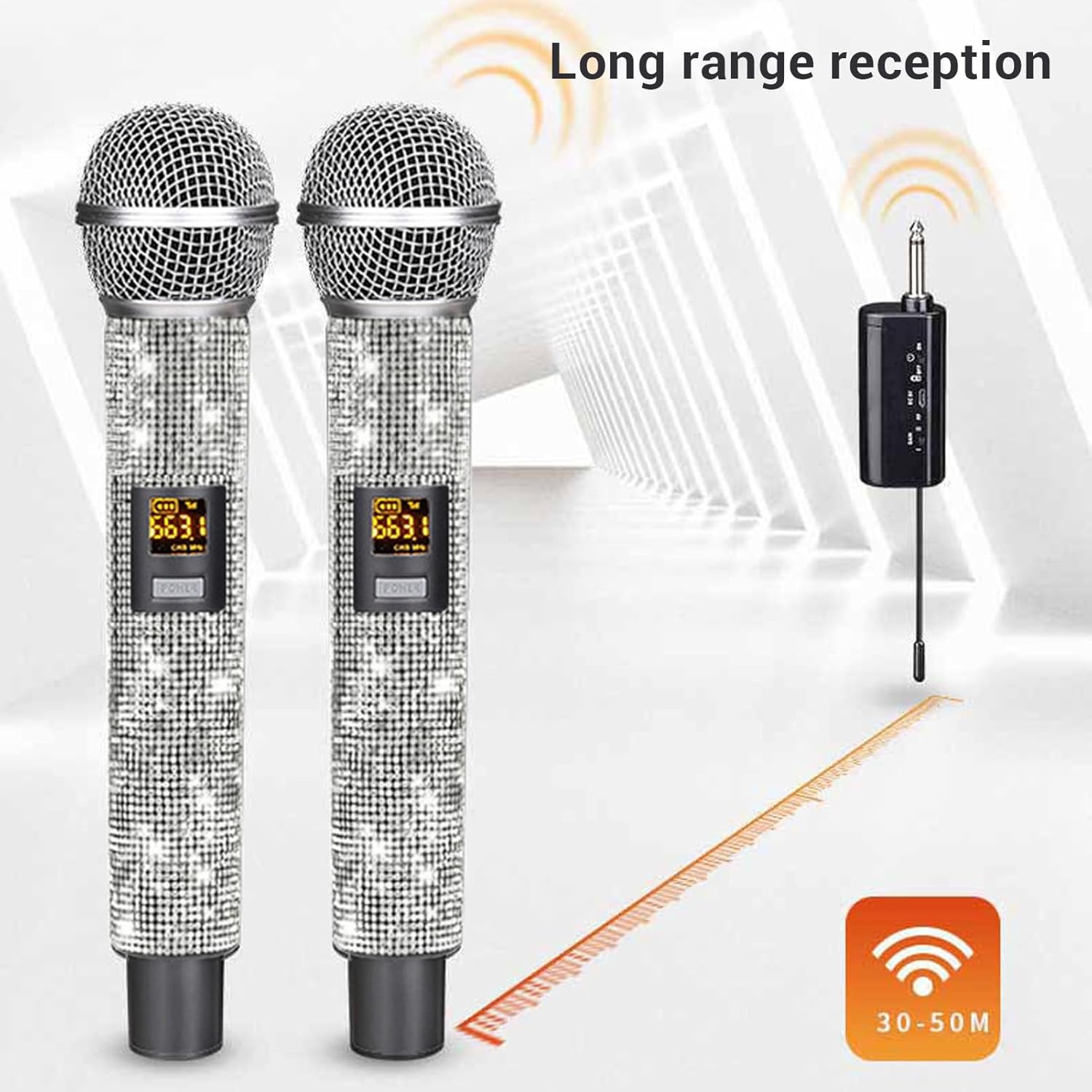 Microfono Wireless Portatile VHF con Ricevitore - immagine 3