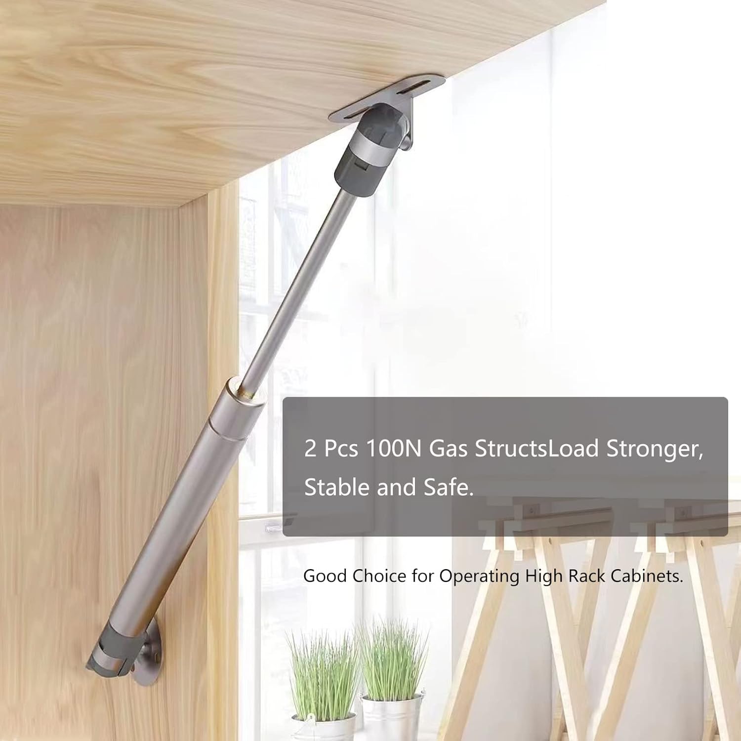 2 PCS Molle a Gas 100N per Cucina e Mobili - immagine 3